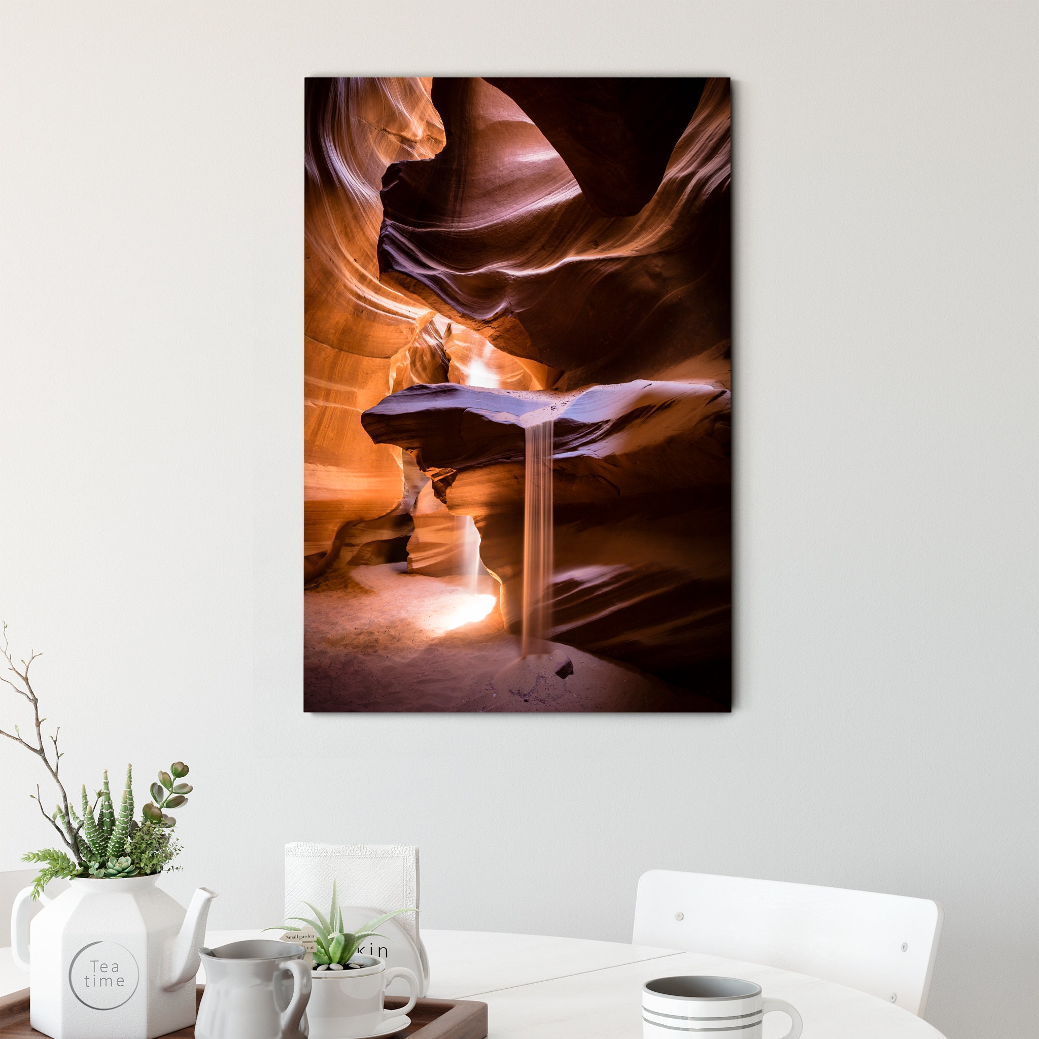 Sand Fall Canvas Art Mural - Photographie de Sable Du Désert