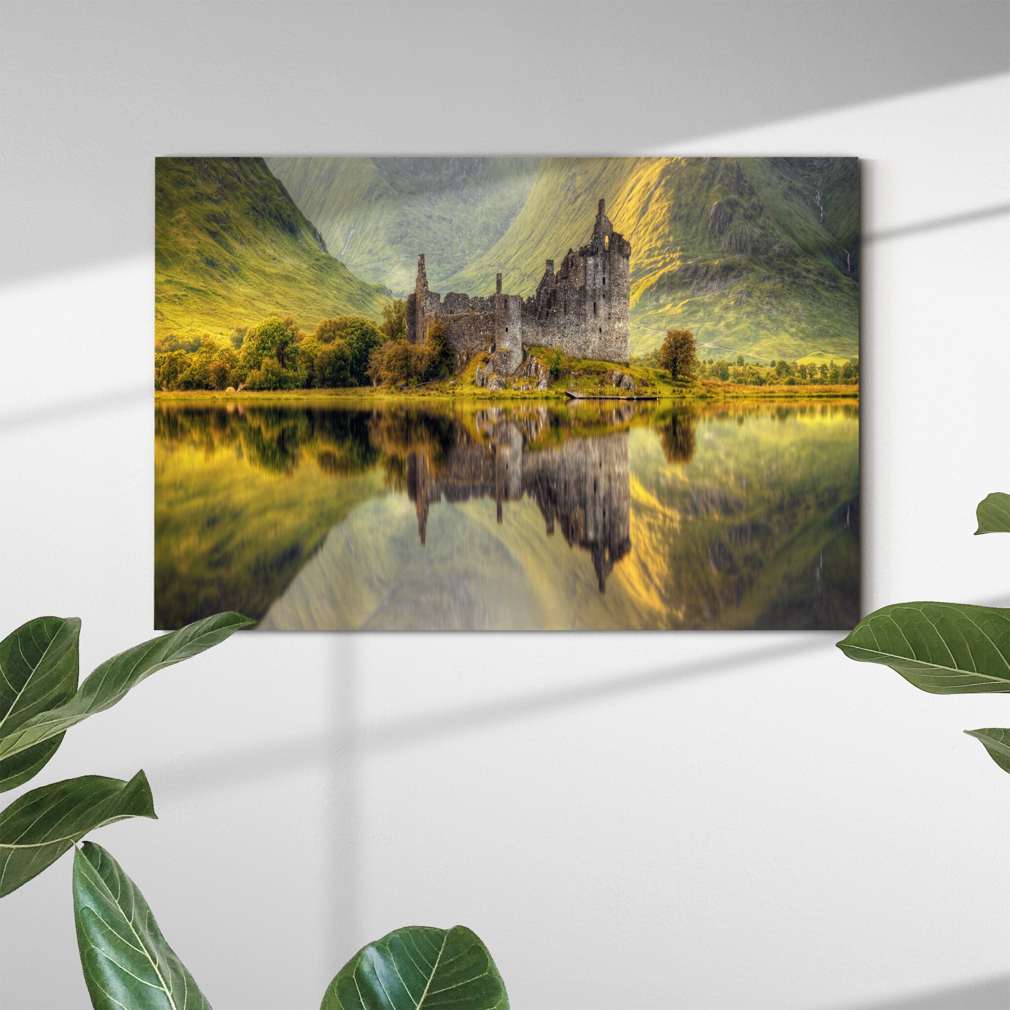 Kilchurn Art Mural sur Toile - Art de Montagne Impression Montagne