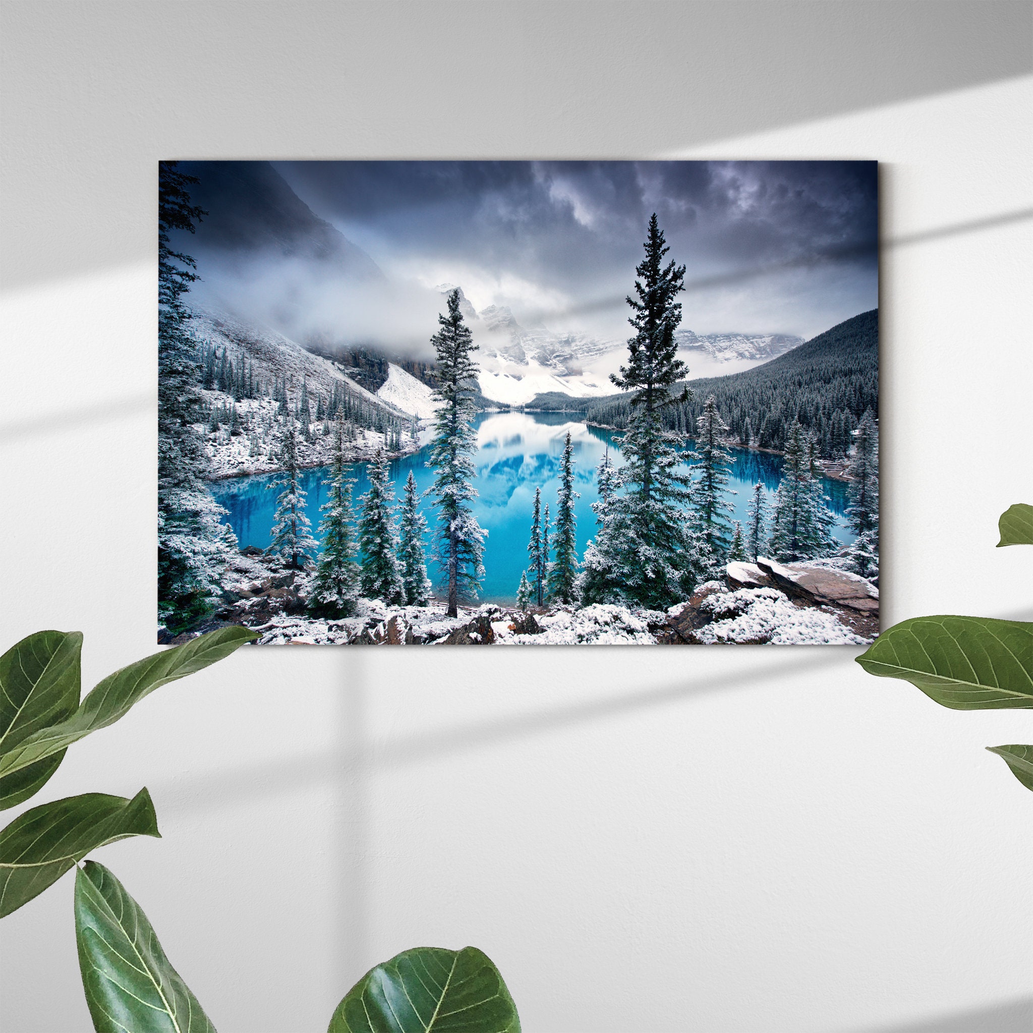 Morning Blues Art Mural sur Toile - Art Du Lac Paysager