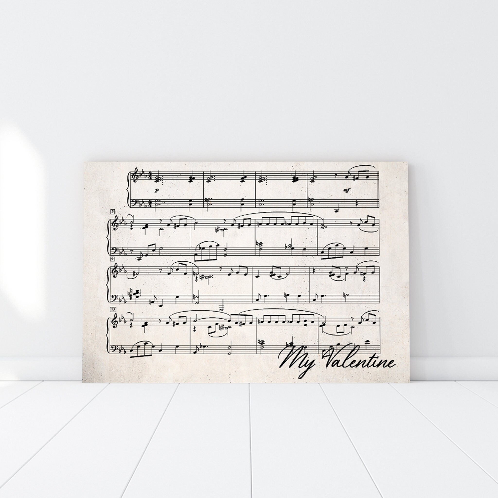 Wedding Song Print, First Dance Lyrics Canvas Wall Art, Custom Framed Lyric, Personalized Sheet Musi