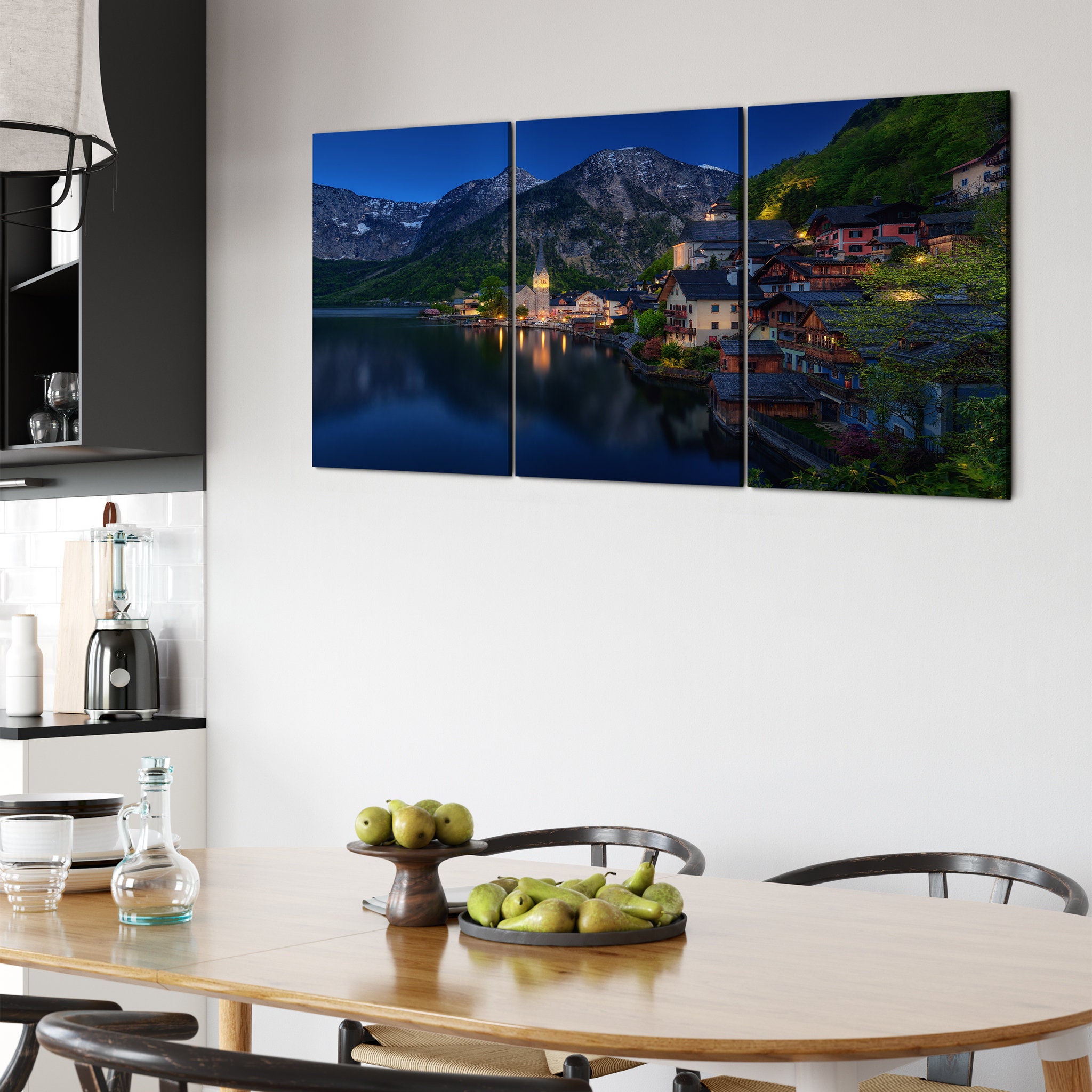 Vue Touristique Art Mural sur Toile - Art Nature Lac