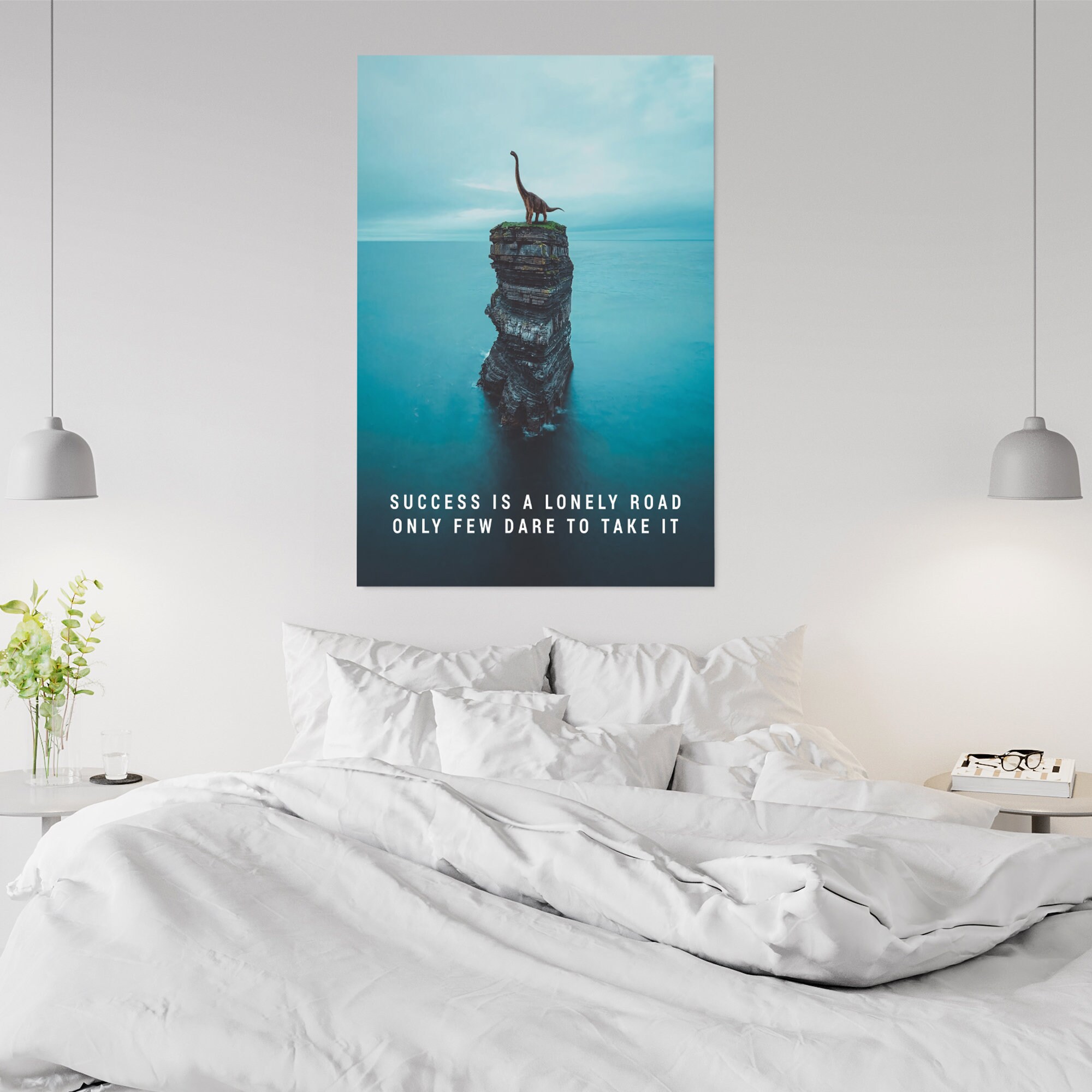 Le Succès Est Une Route Solitaire - Motivational Wall Decor, Canvas Art, Art For Office