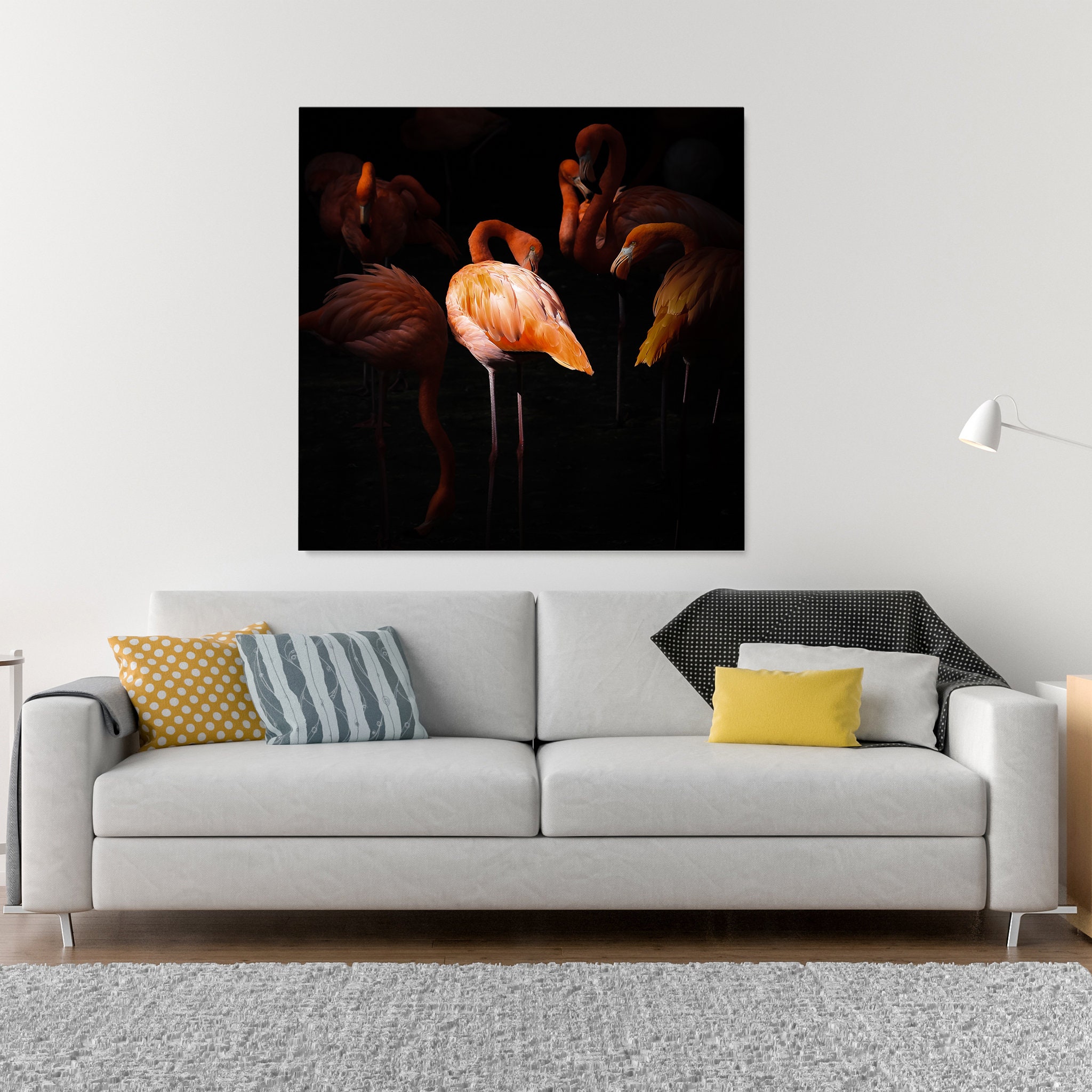 Où Je Me Tenais Art Mural sur Toile - Paon Oiseau