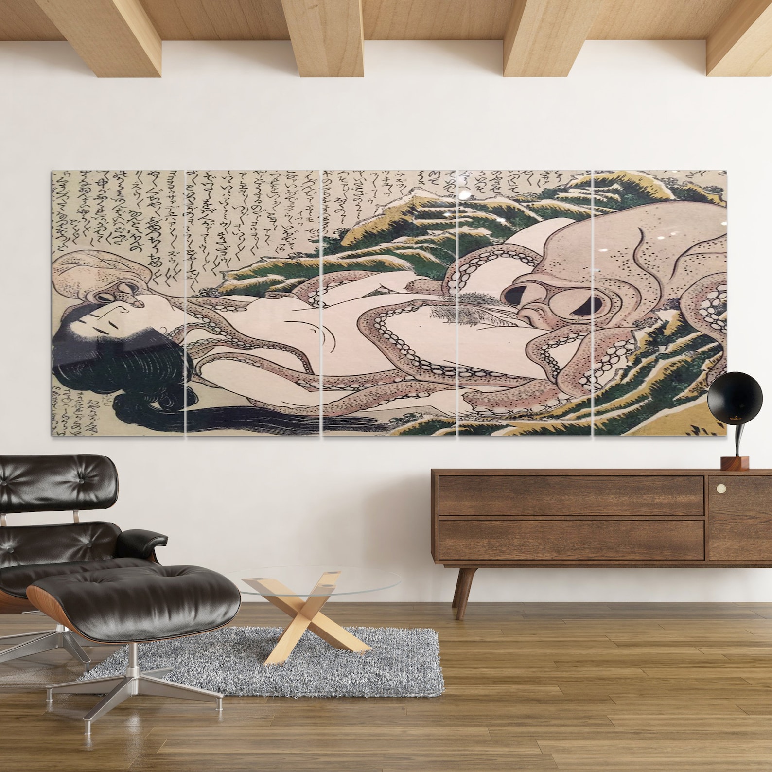 Katsushika Hokusai the Dream of the Fishermans Wife Canvas | Etsy