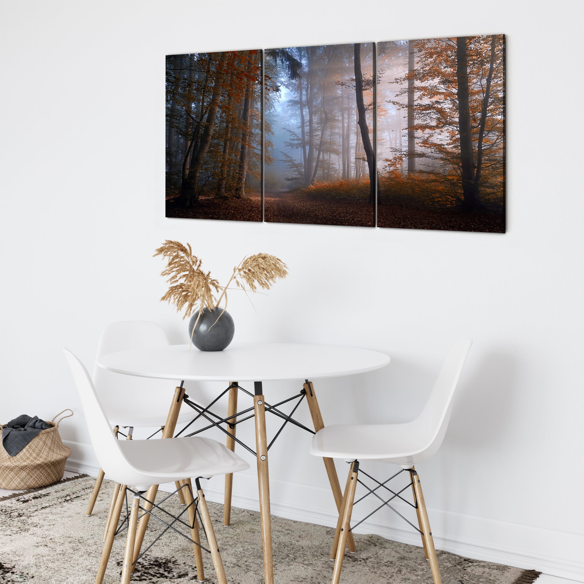 Couleurs d'automne Art Mural sur Toile - en Forêt Dans Les Arbres