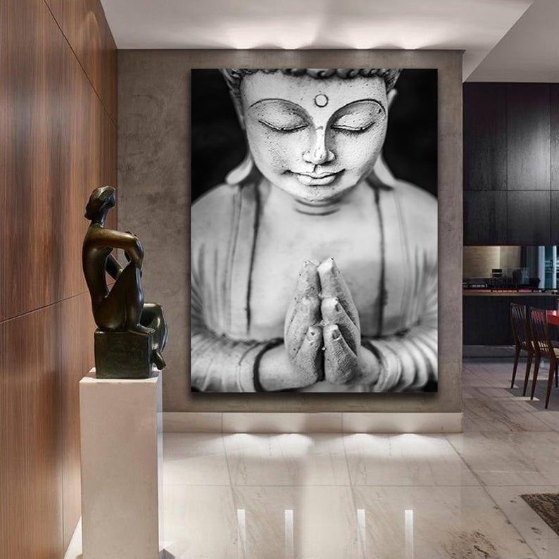 Buddha Wall art Canvas Buddha wall art & Zen wall art Etsy