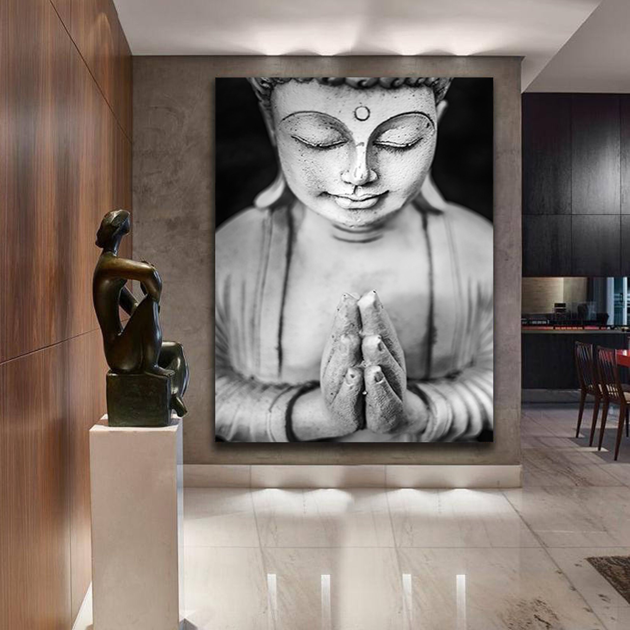 Buddha Wall art Canvas Buddha wall art & Zen wall art Etsy