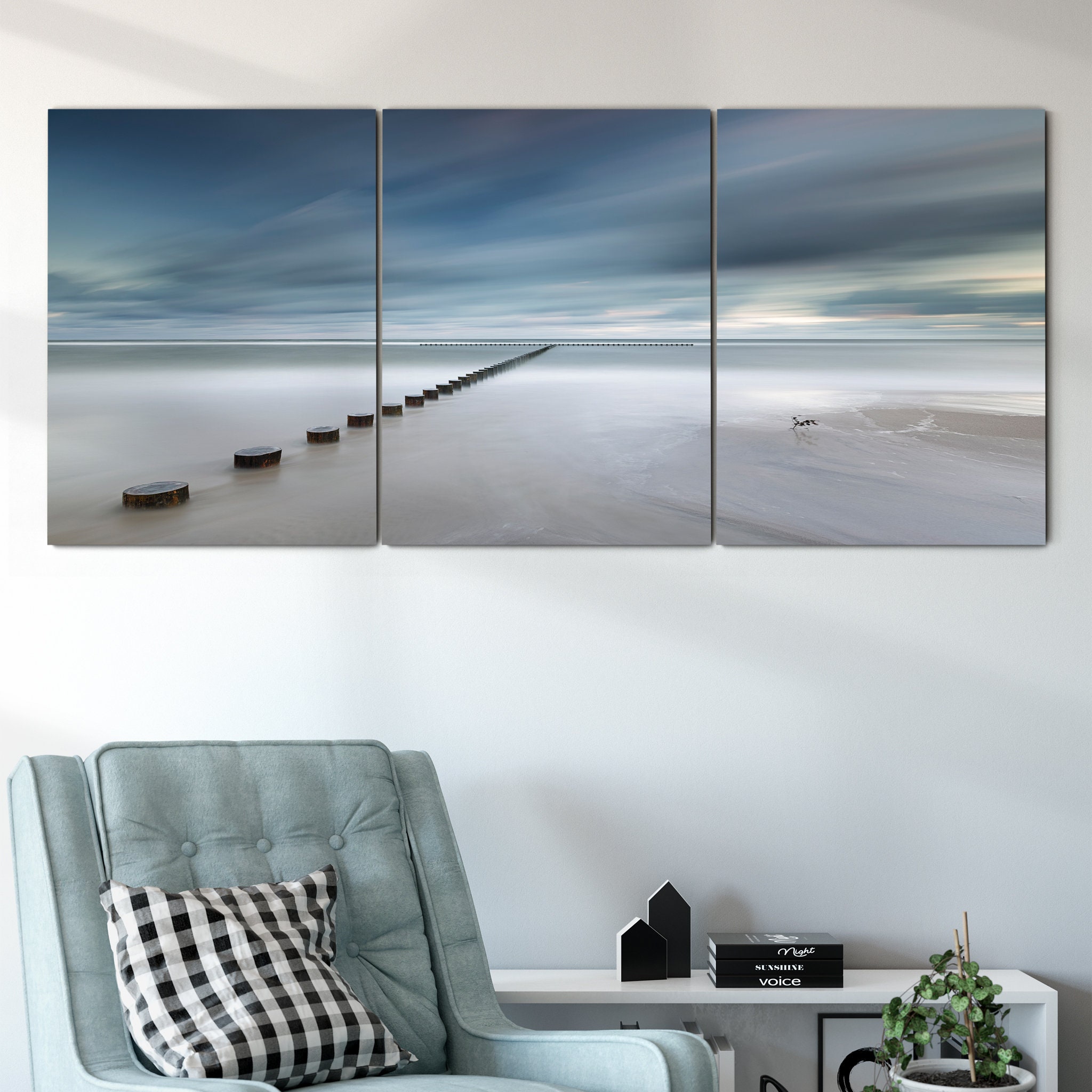 Art Mural Horizon Canvas - Skyline Canvas Art Abstrait