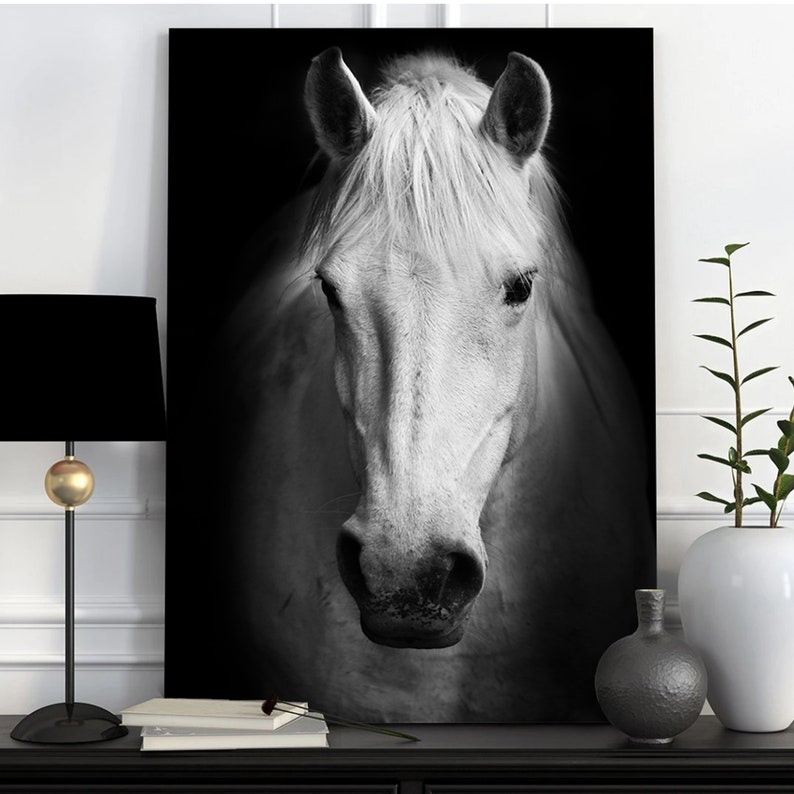 Horse Wall Art Canvas Horse Wall Art & Animal Wall Art Etsy