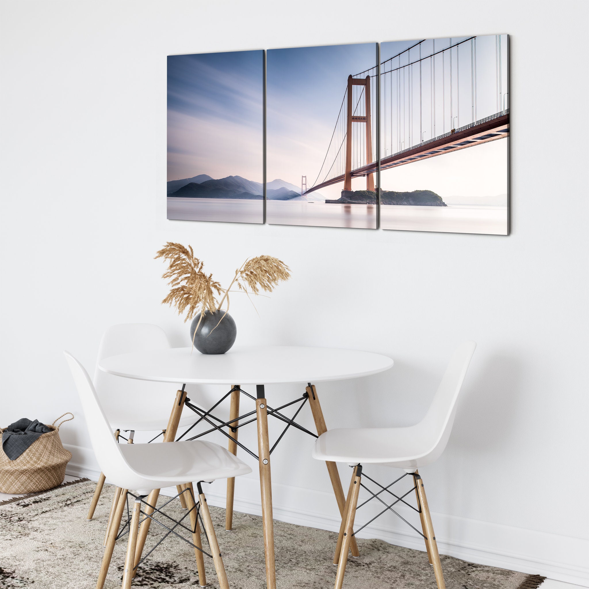 xihou Bridge A Moon Bay Canvas Art Mural - Photographie de Pont Du Lac