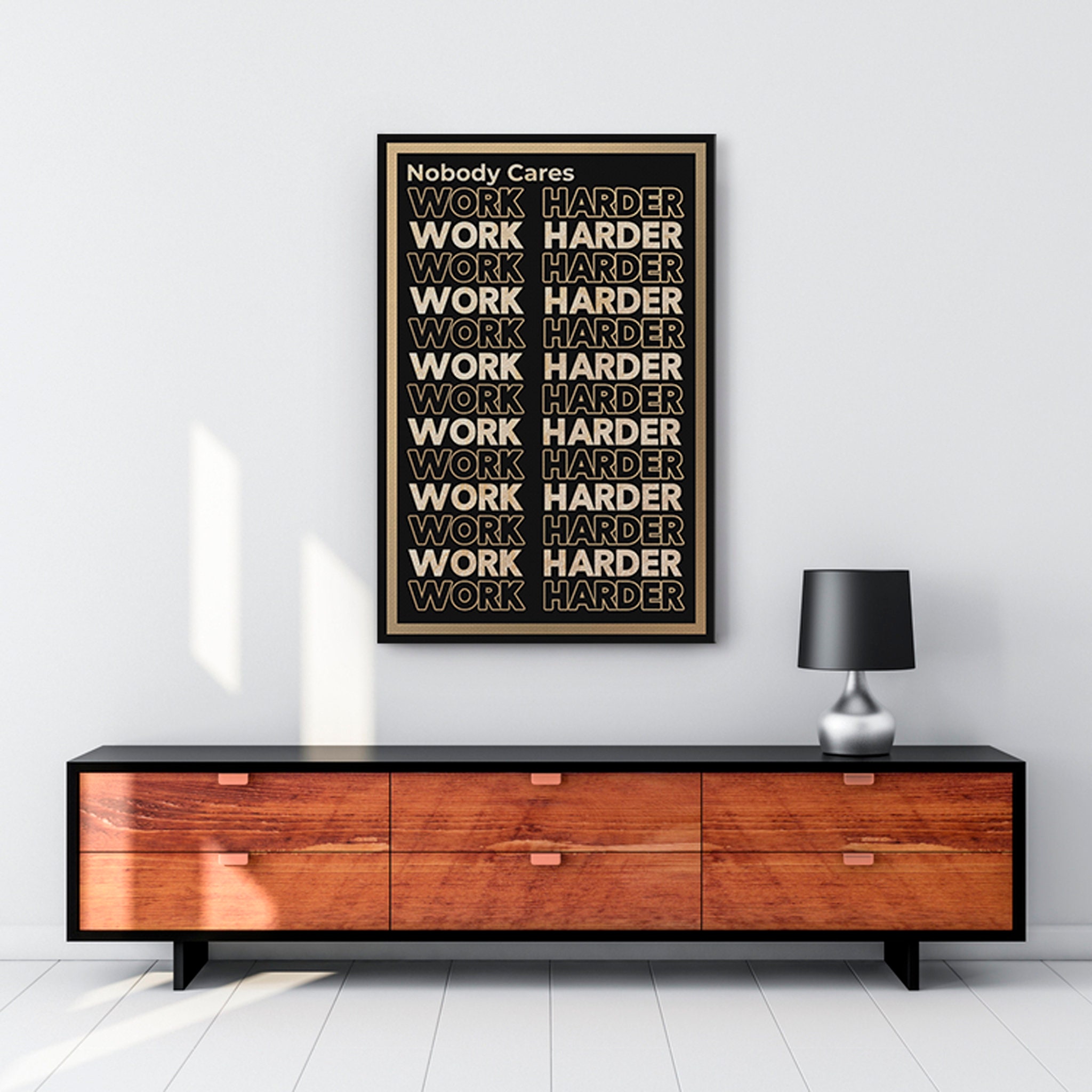 Nobody Cares Citations Inspirantes, de Toile d'art Mural - Motivation Décor Bureau/Accessoires Burea