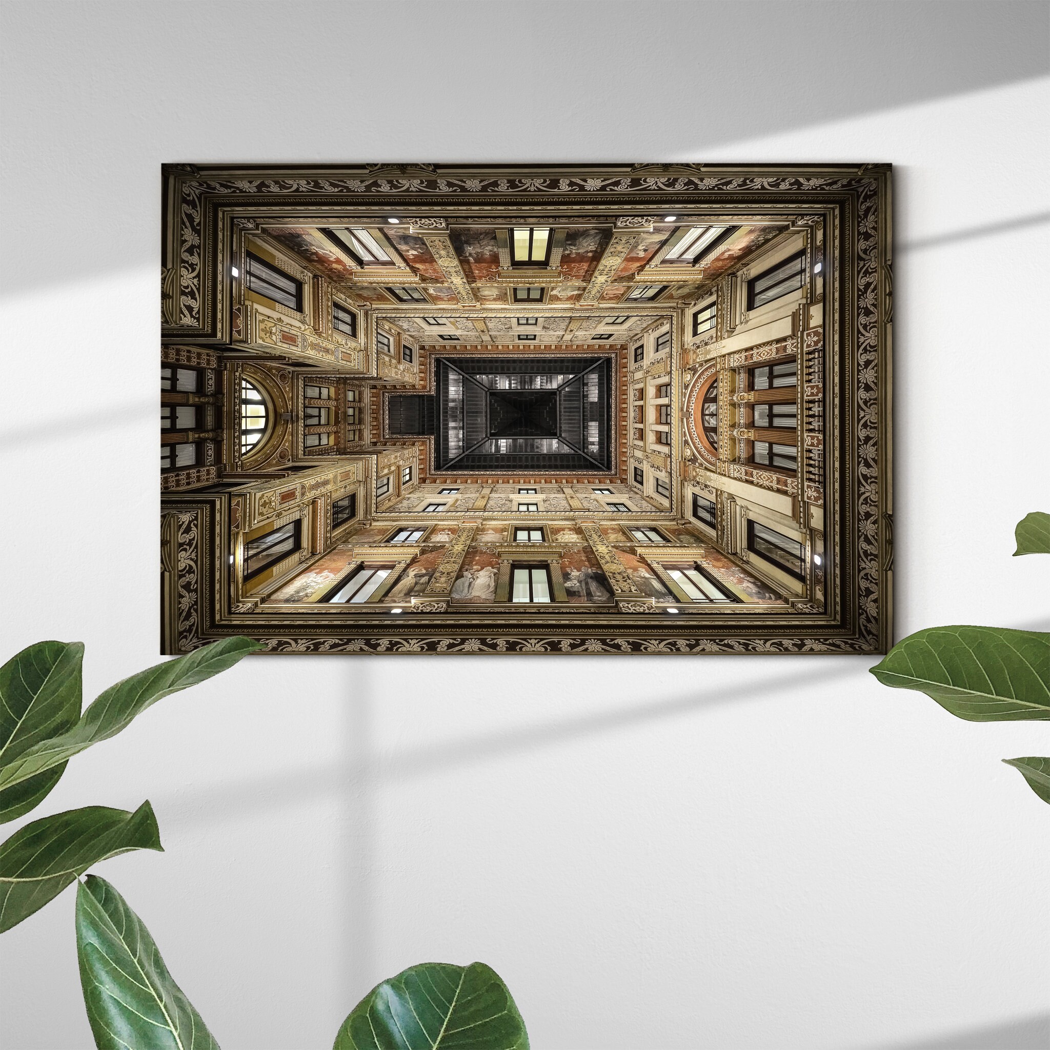 Galleria Sciarra Art Mural sur Toile - Photographie d'architecture de Bâtiment