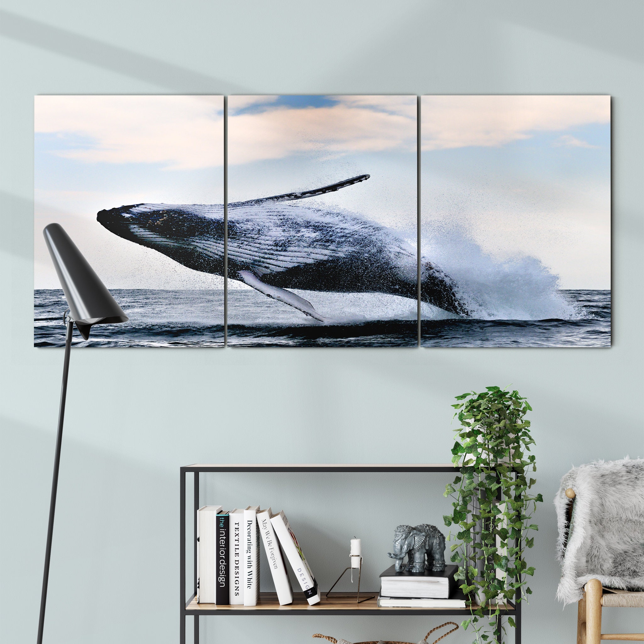 Breach Canvas Art Mural - de La Pêche à Mouche Photographie d'eau