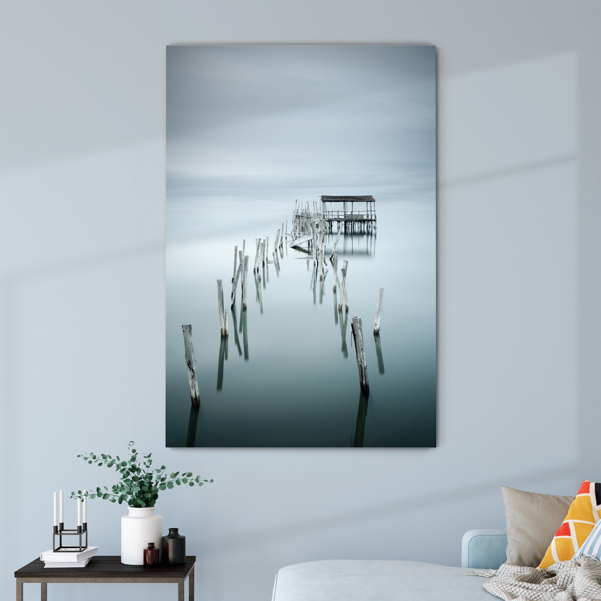 Under Destruction Canvas Art Mural - Photographie de Rivière Plage