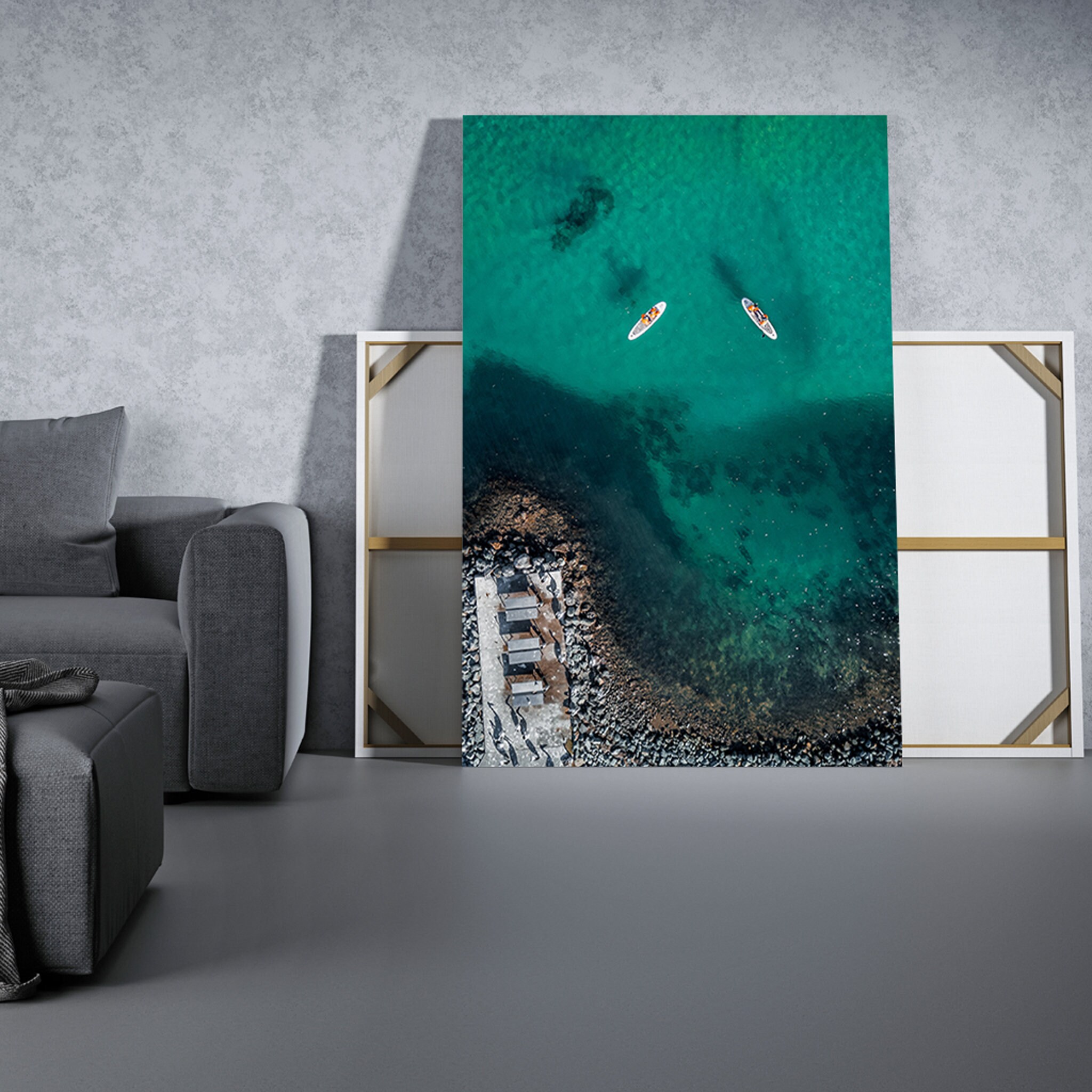 Lumière Aérienne Du Jour, Impression Paysage. Impression Océan, Art de La Paroi L'océan, Décor L'océ