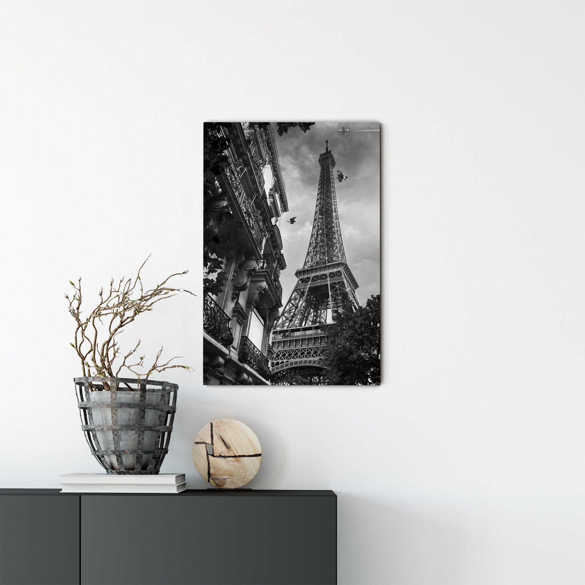 Paris Toile Noire et Blanche - City Print & Canvas Wall Art City For Travelers Housewarming Gift