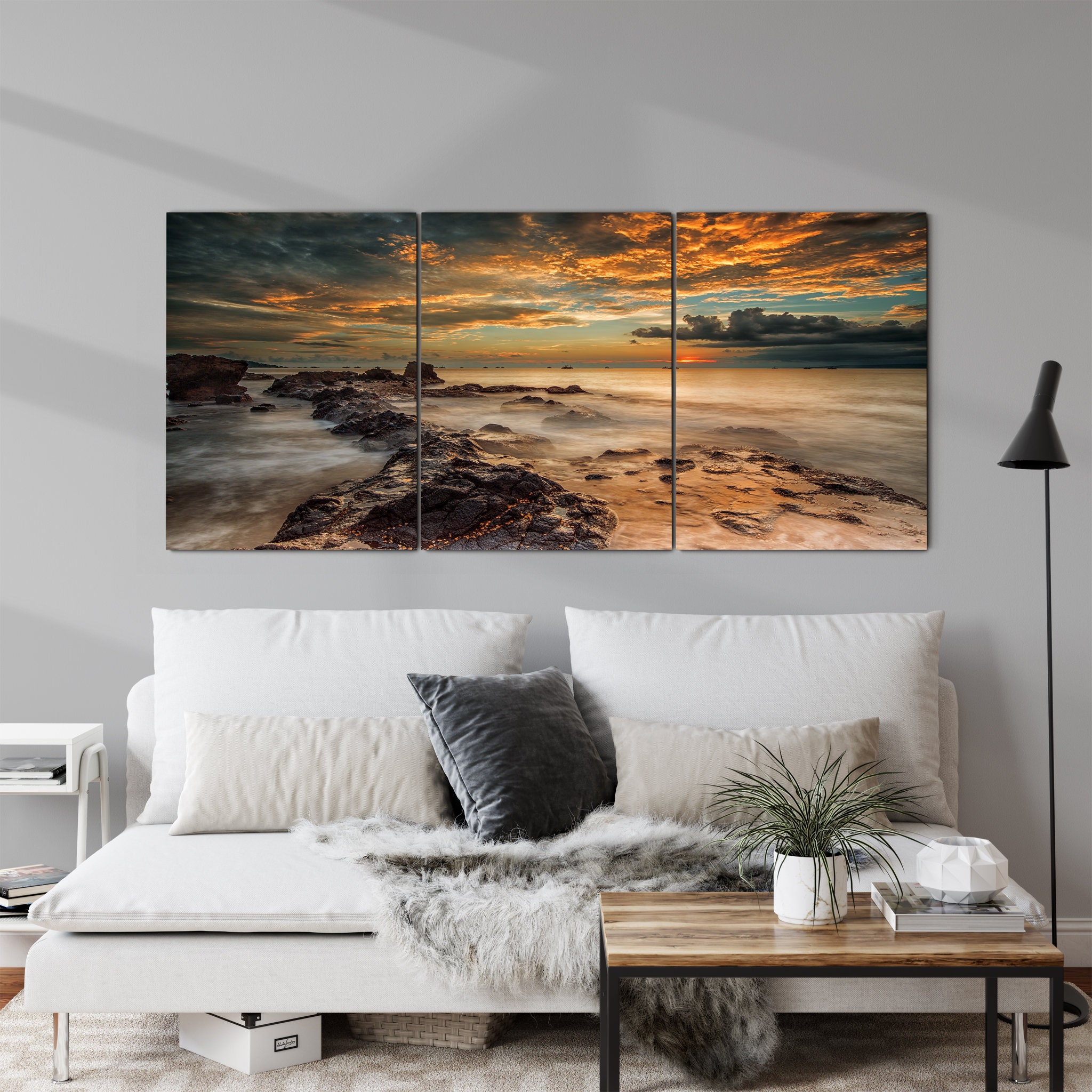 Angry Beach Canvas Art Mural - de Plage Photographie d'île