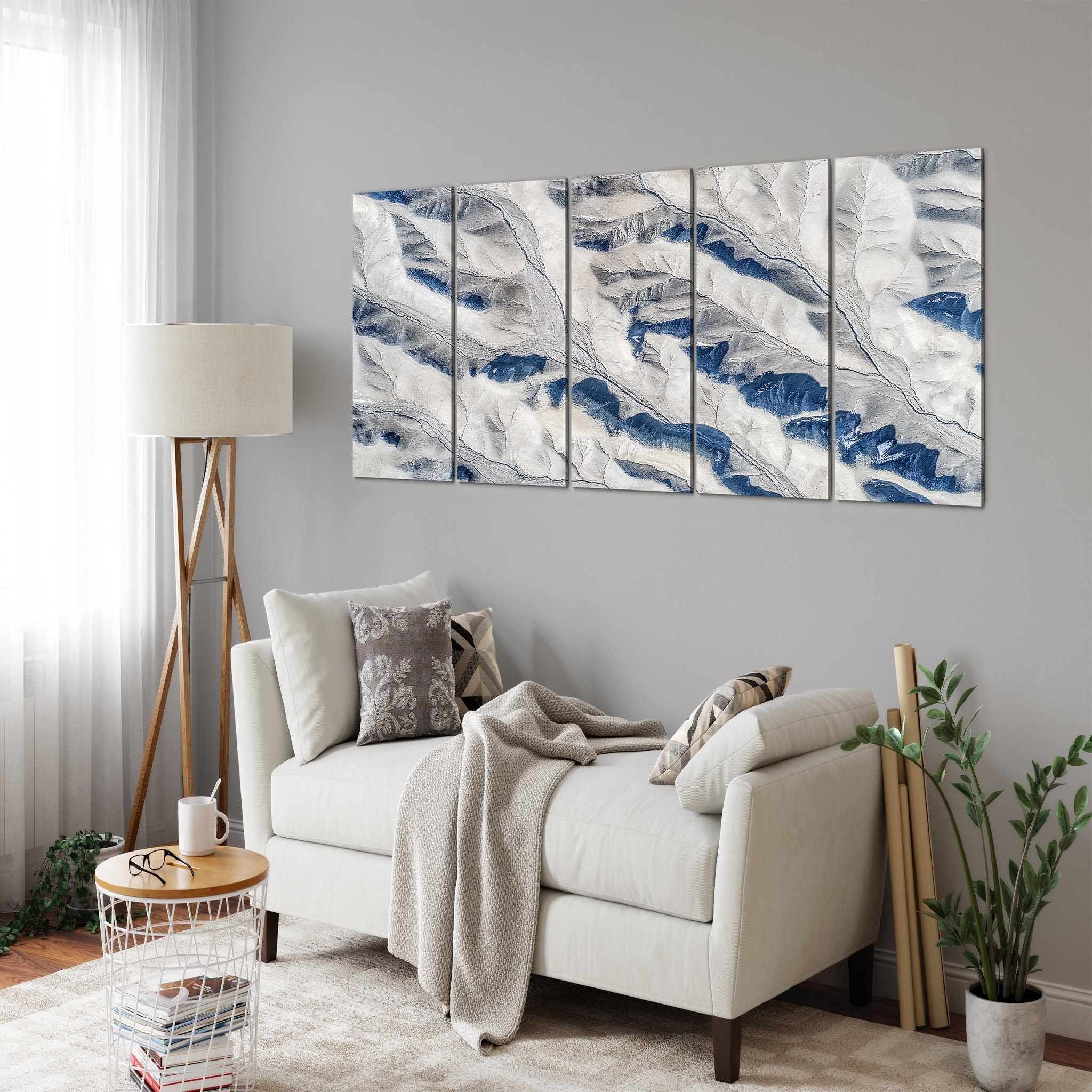 Les Bateaux Art Mural sur Toile - Nature Paysage Abstrait Photographie de Bateau Mer