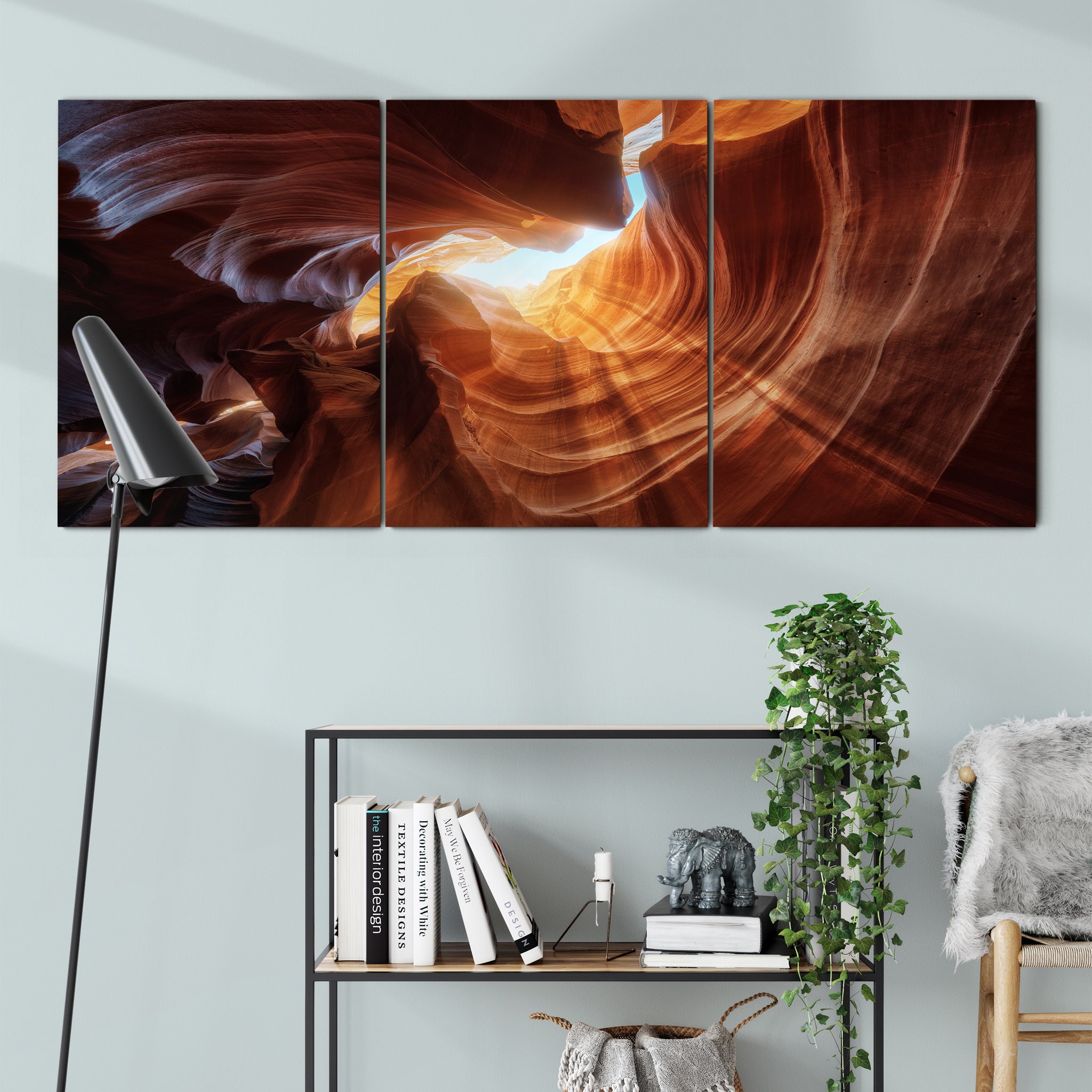 Antelope Hole Canvas Art Mural - Abstrait Photographie Contemporaine