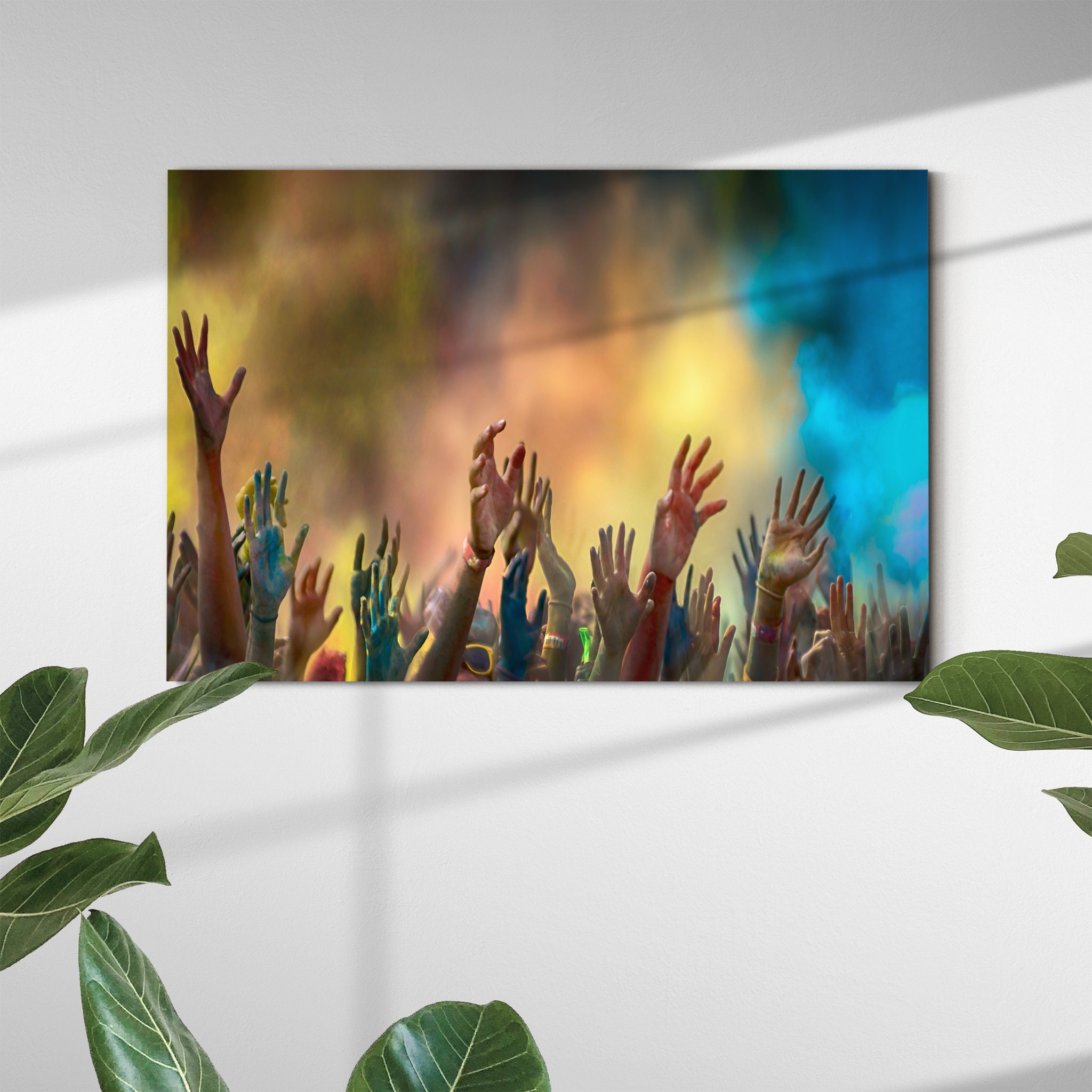 Mains Toile Art Mural - Coloré Photographie à La Main