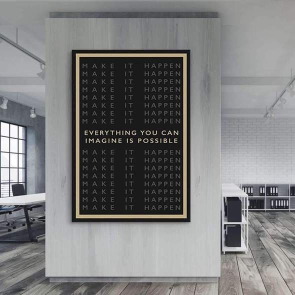 Faites-Le Des Citations Inspirantes, en Toile d'art Mural et de Motivation - Décoration Bureau/Acces