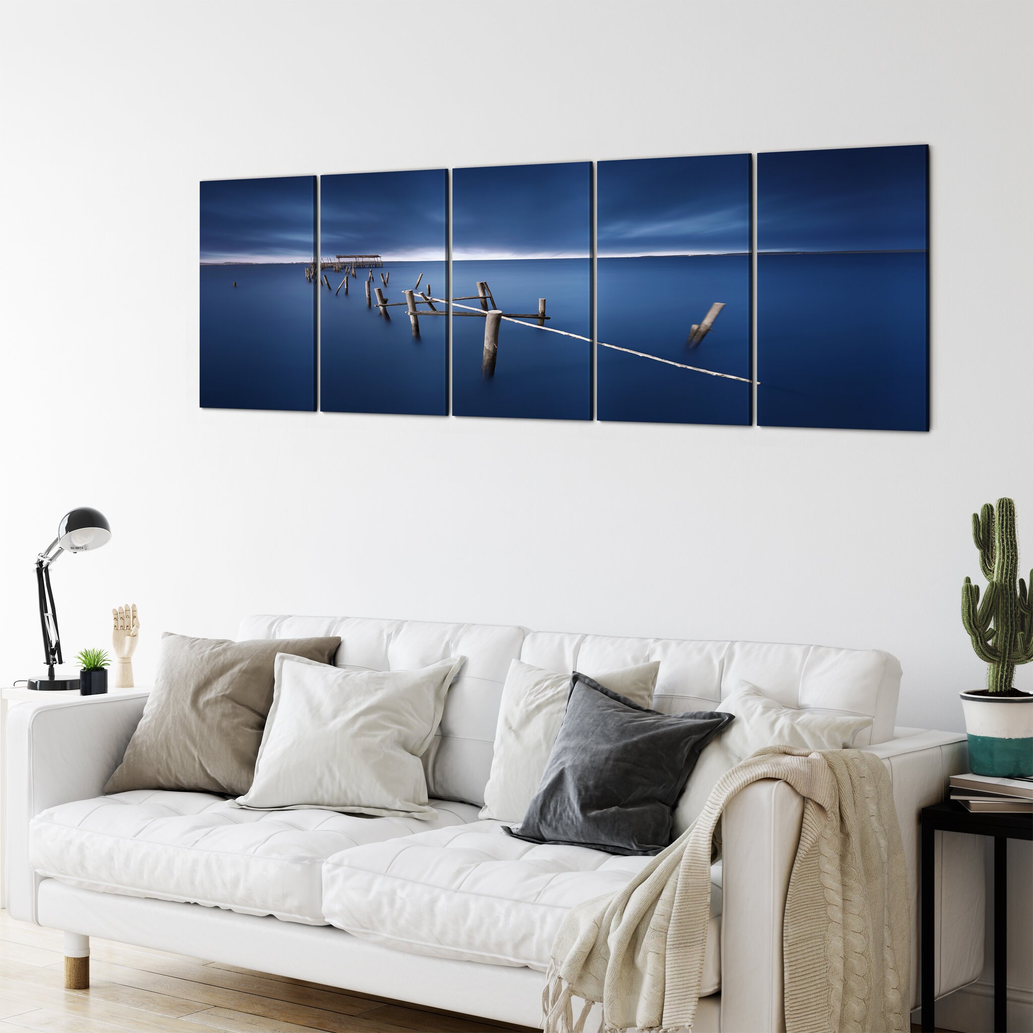 Carrasqueira Azul Art Mural sur Toile - Photographie d'eau Décoration Murale Pour Salon