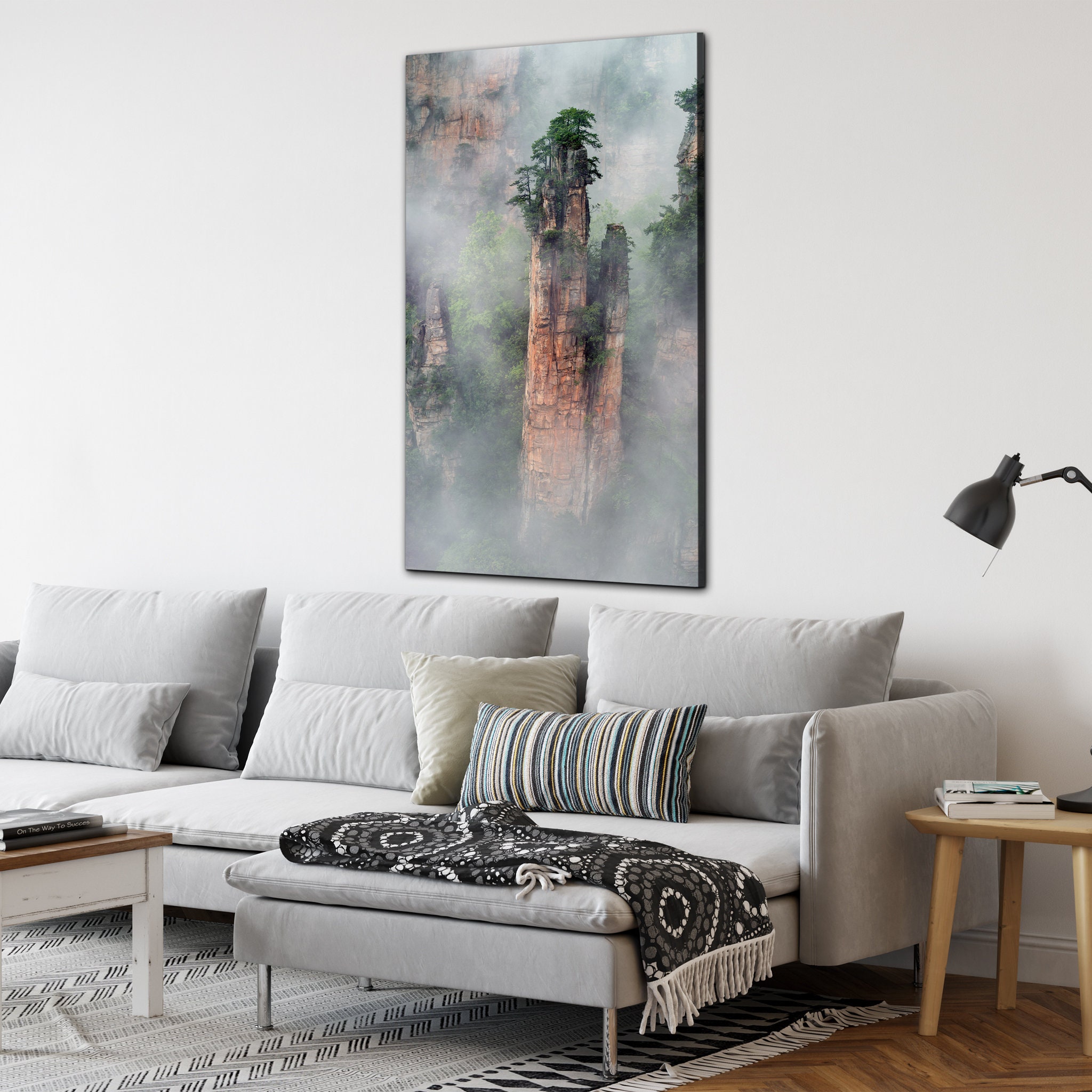 Zhangjiajie Canvas Wall Art - Photographie de Falaise Montagne