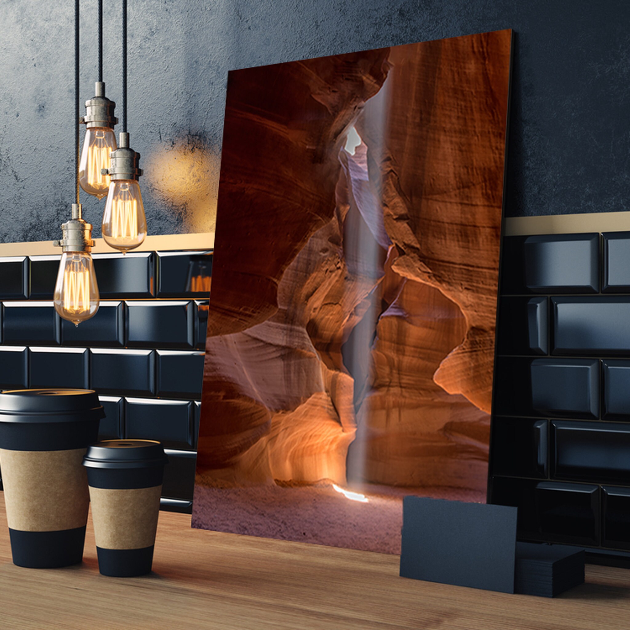 The Light Beam Canvas Art Mural - Art Moderne de Salon