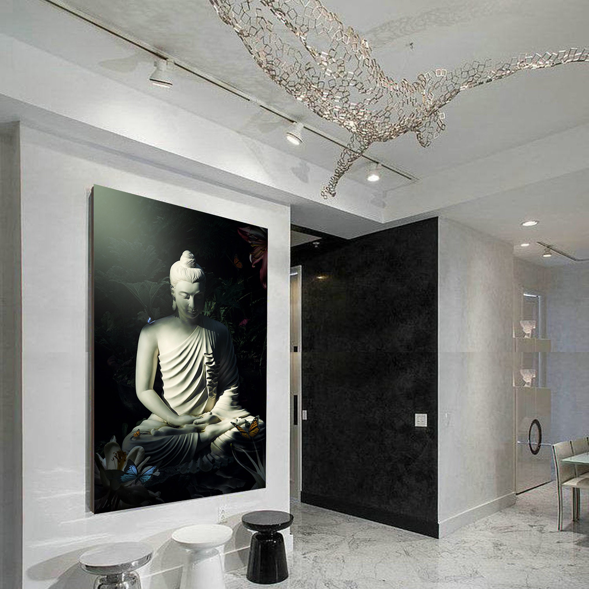 Bouddha Mystérieux - Art Mural de Bouddha Art Japonais