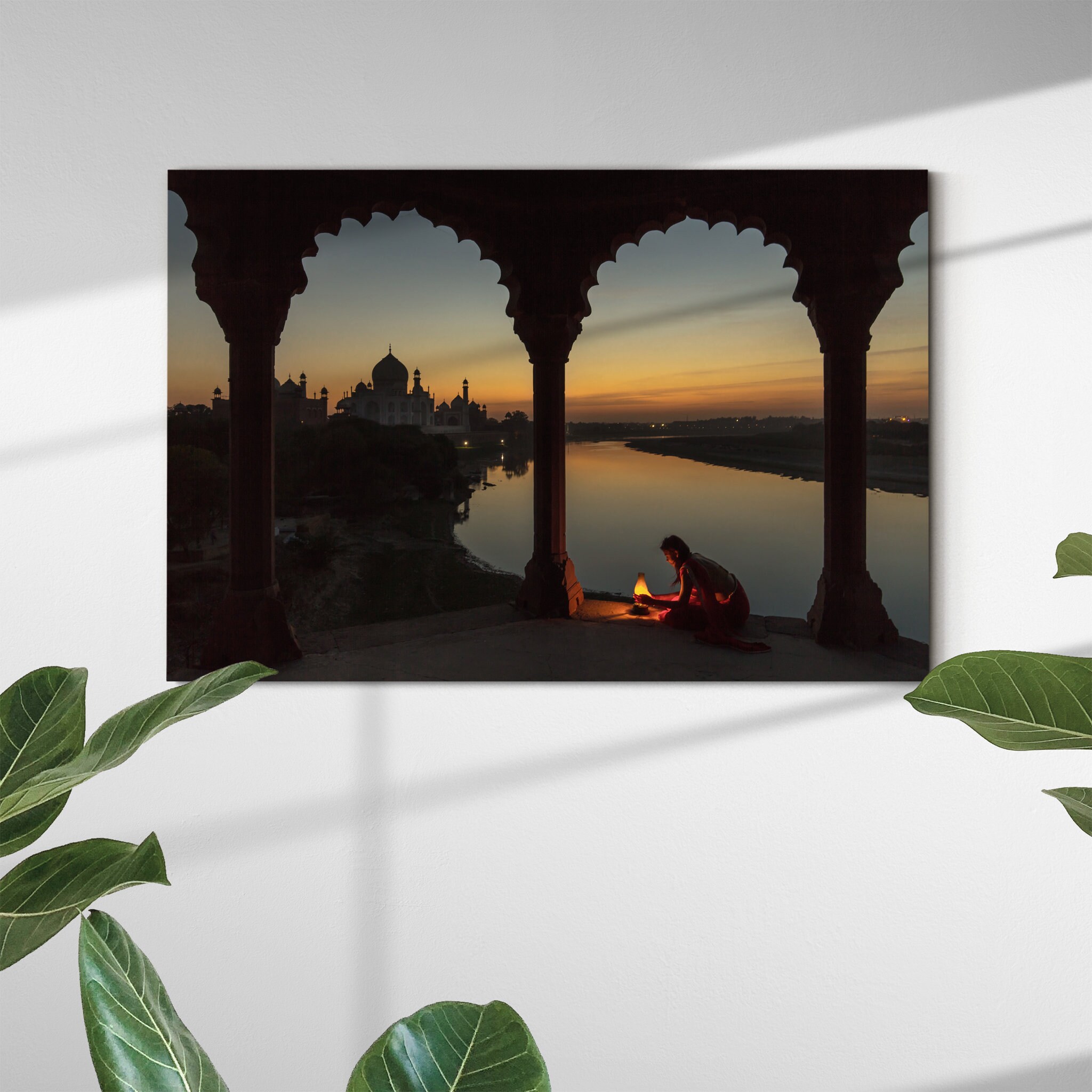 Illuminer L'art Mural Taj Canvas - Art Du Lac Toile de Salon