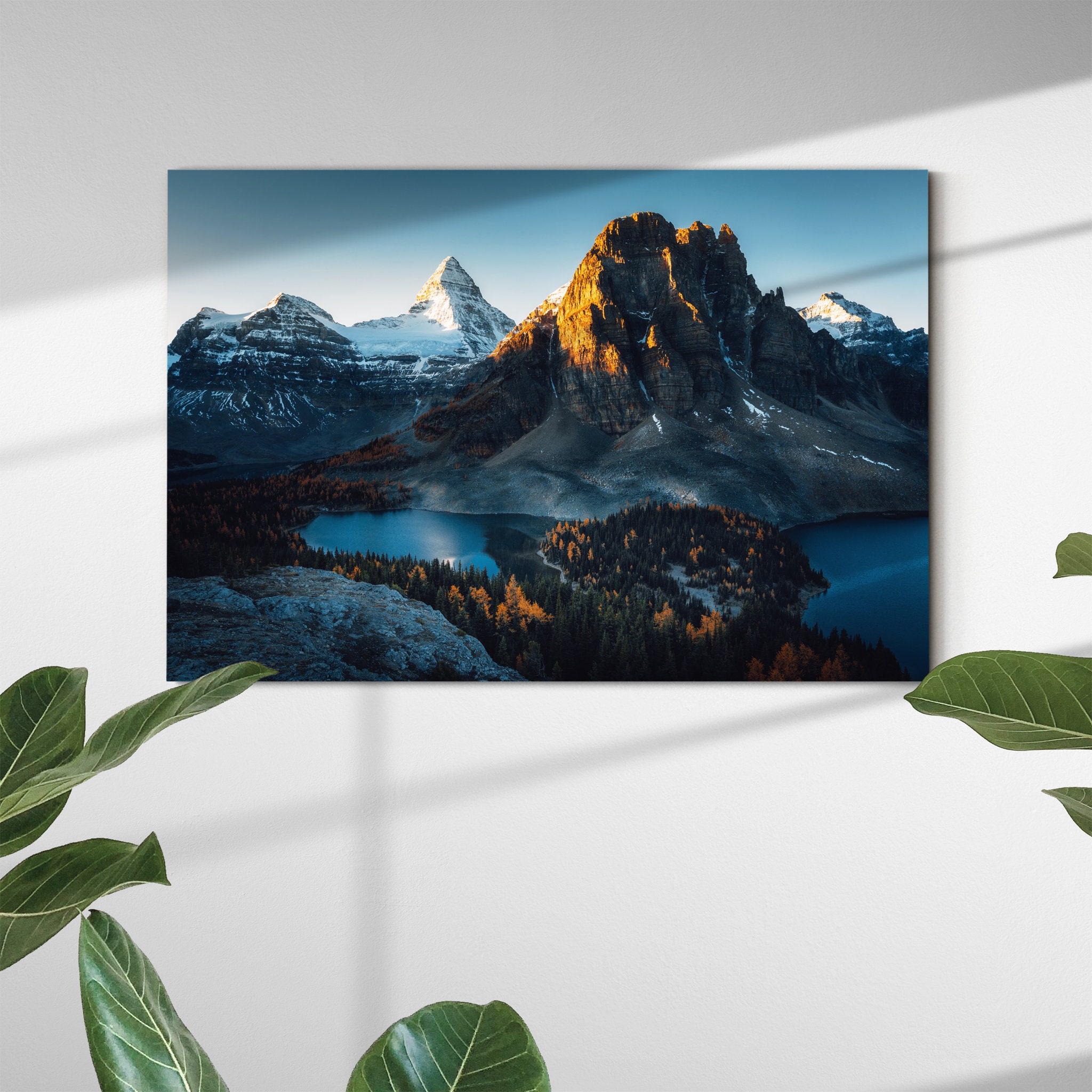 Morning Sunlight Canvas Art Mural - de Montagne Paysage