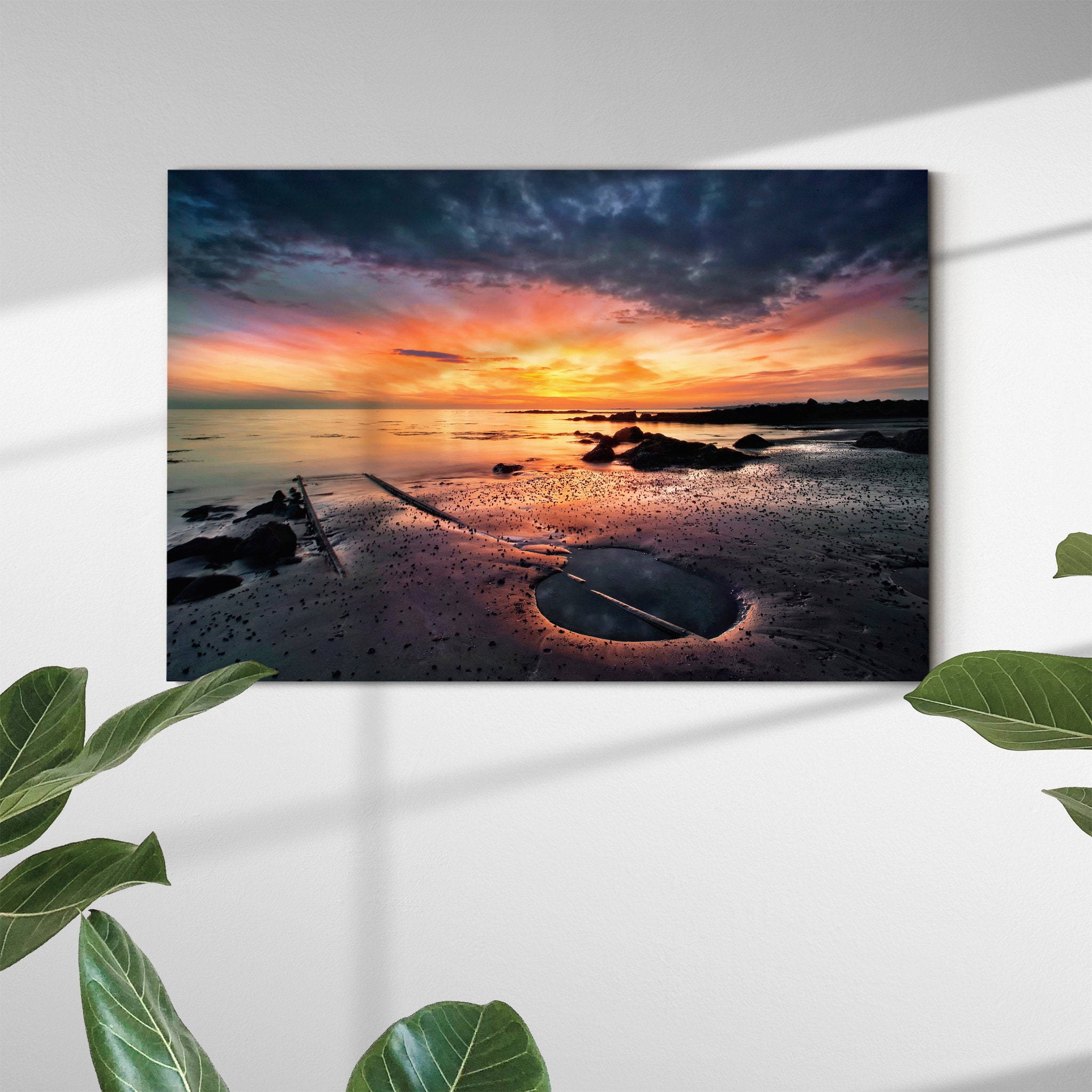 Into The Sunset Canvas Art Mural - Sunset Canvas