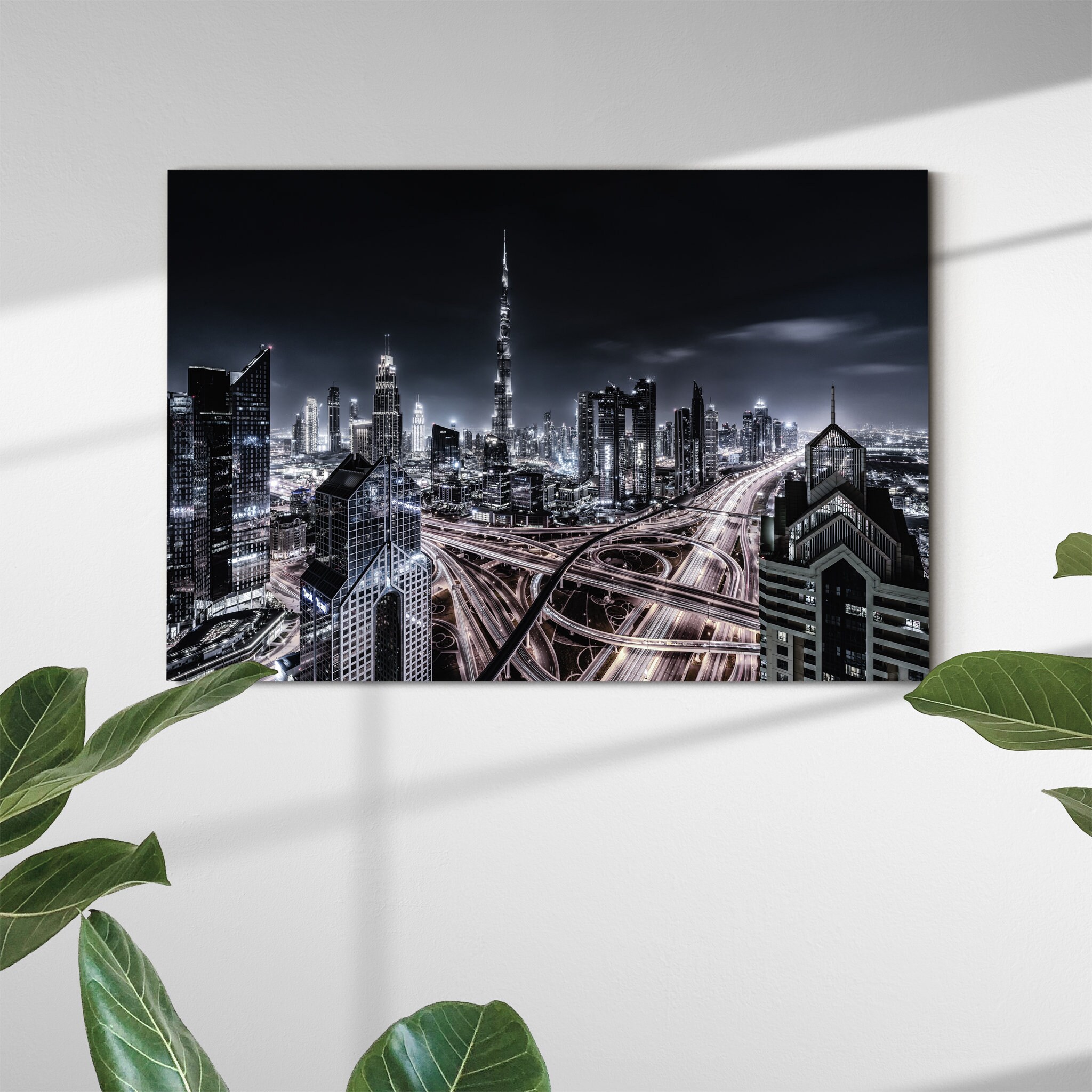 Magnum Canvas Wall Art - City Canvas Night Sky Art