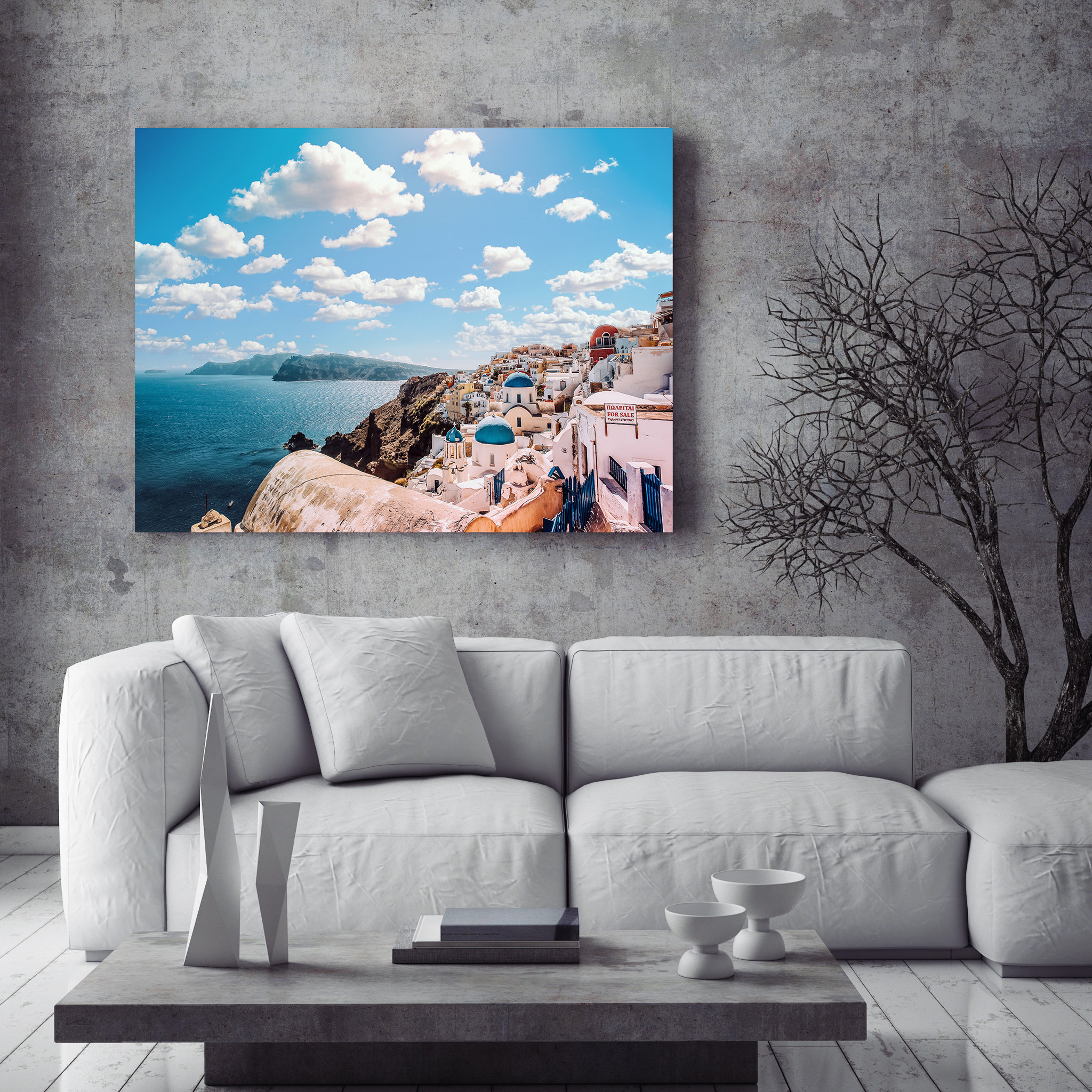 Greece Wall Art Greece Canvas & Santorini Wall art Etsy