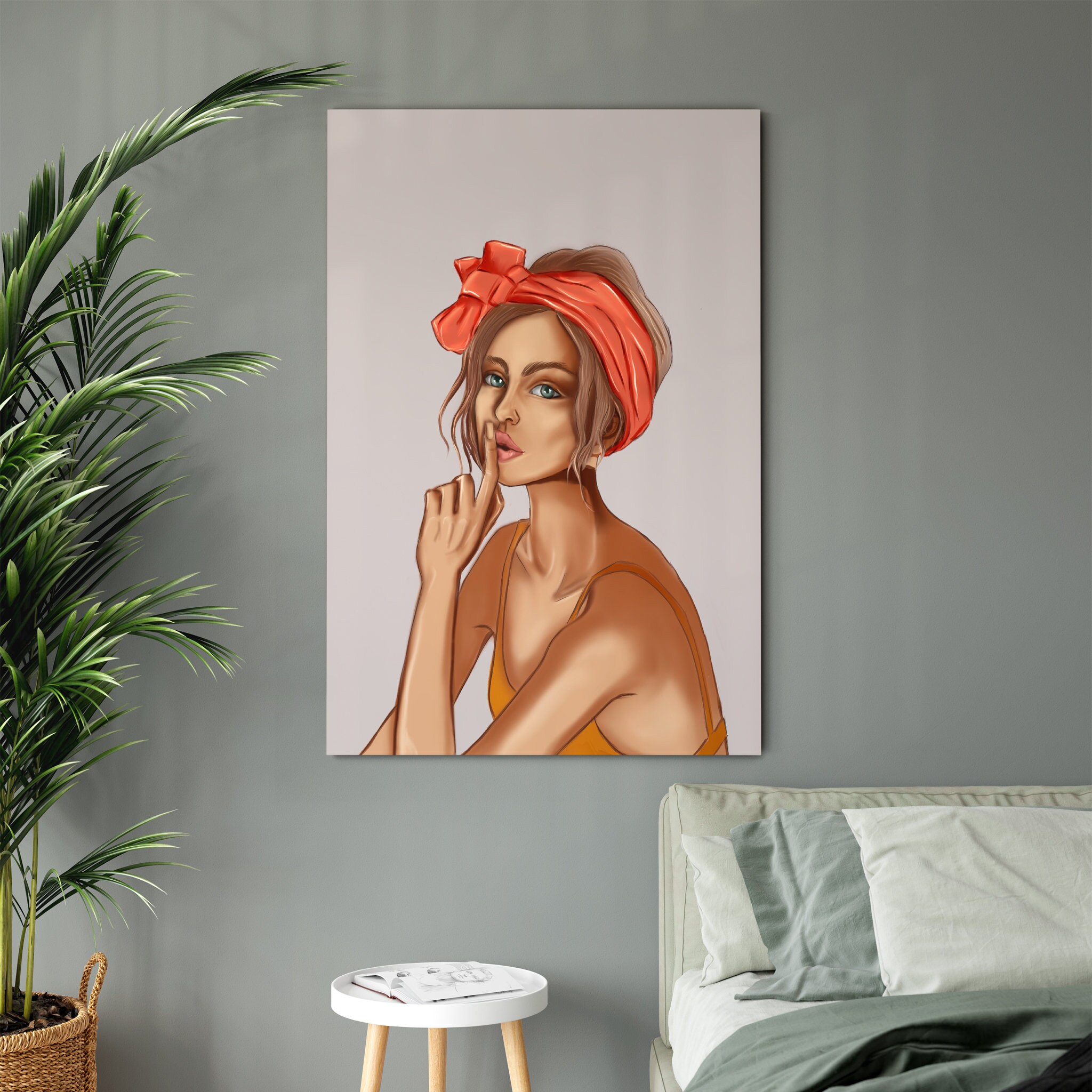 Une Si Bonne Fille Art de La Toile - Art Mural Féministe Femmes Moderne Moderne