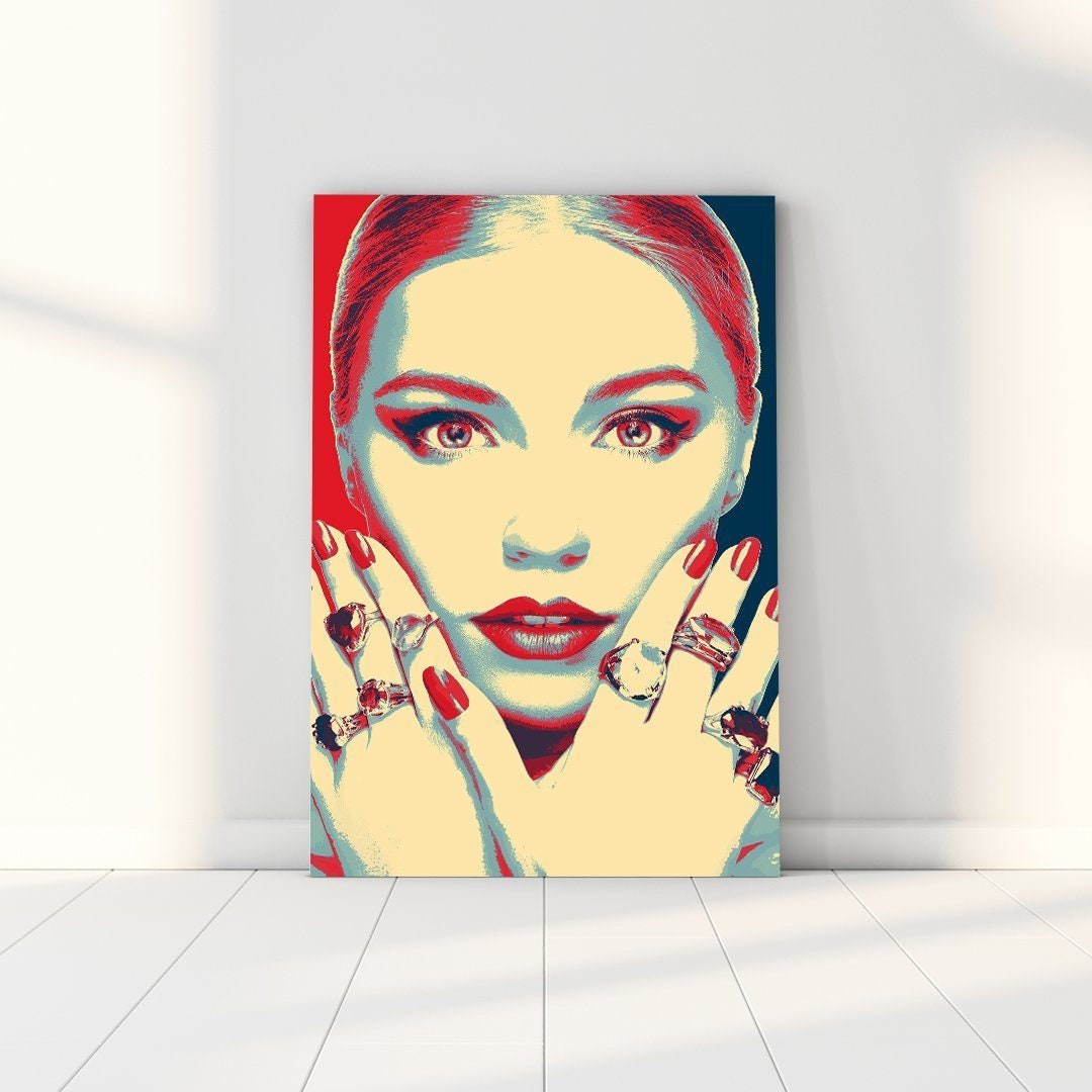 Espoir &foi - Shepard Fairey Inspiré , Obey Print Obéir Affiche. Toile de Femmes, Art Mural Féminin