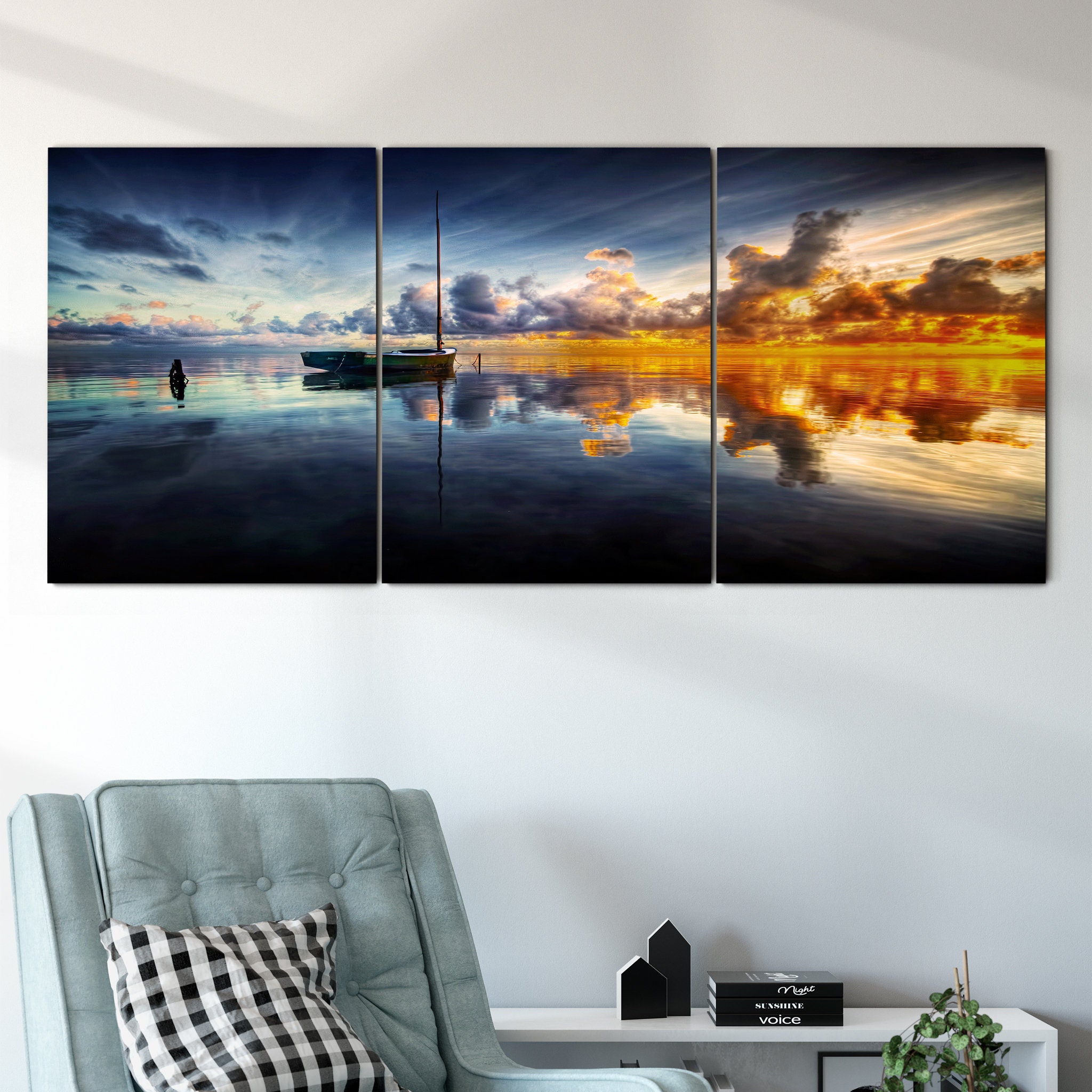 A Time For Reflection Art Mural sur Toile - Paysage Abstrait Photographie Insulaire