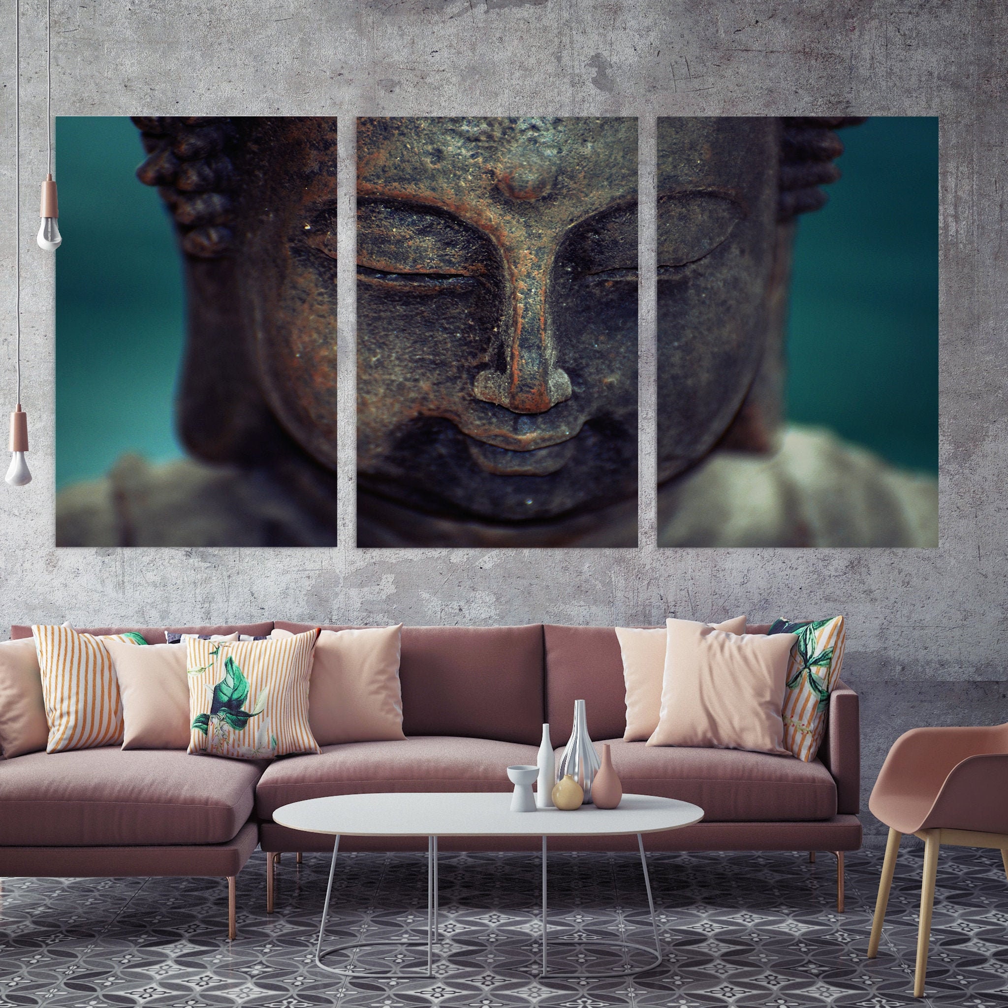 Buddha Moderne Art Mural Toile - Buddha Wall Art &zen Canvas, Relaxant -Art en Toile Asiatique Médit