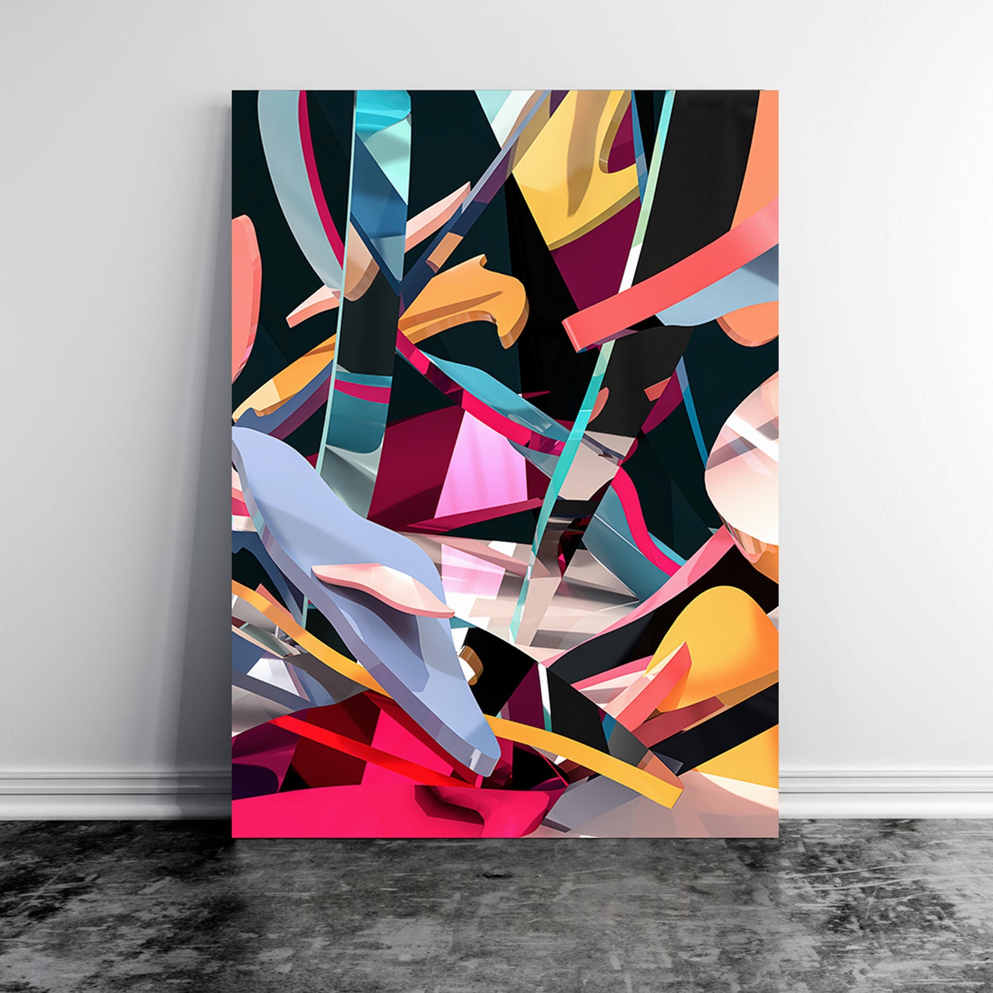 Pellucid Rework- Cadeau de Guerre Maison - Art Moderne Impression d'art Mural Toile Pour Le Salon