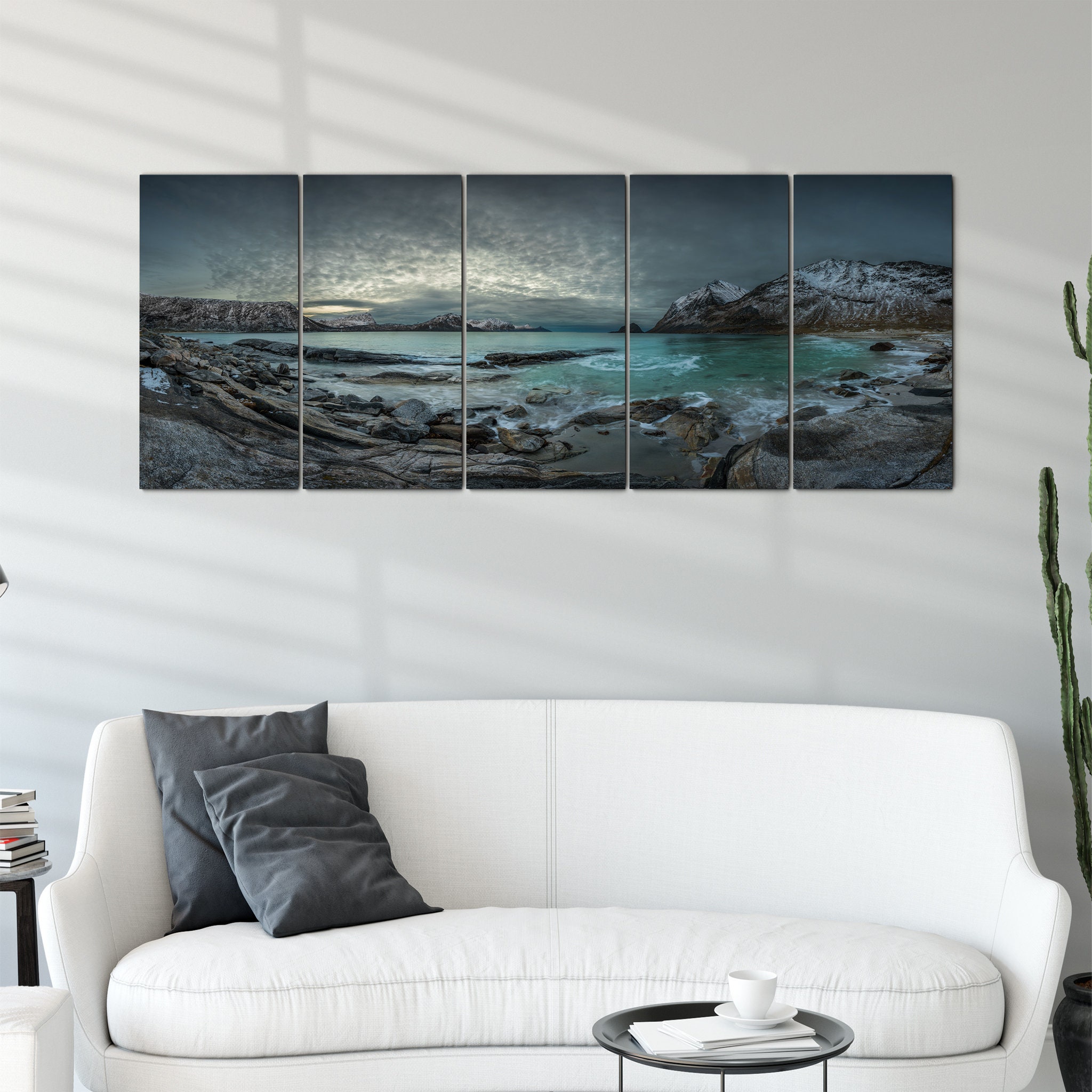 Vikings Homeland Art Mural sur Toile - Art Du Lac Photographie Nocturne