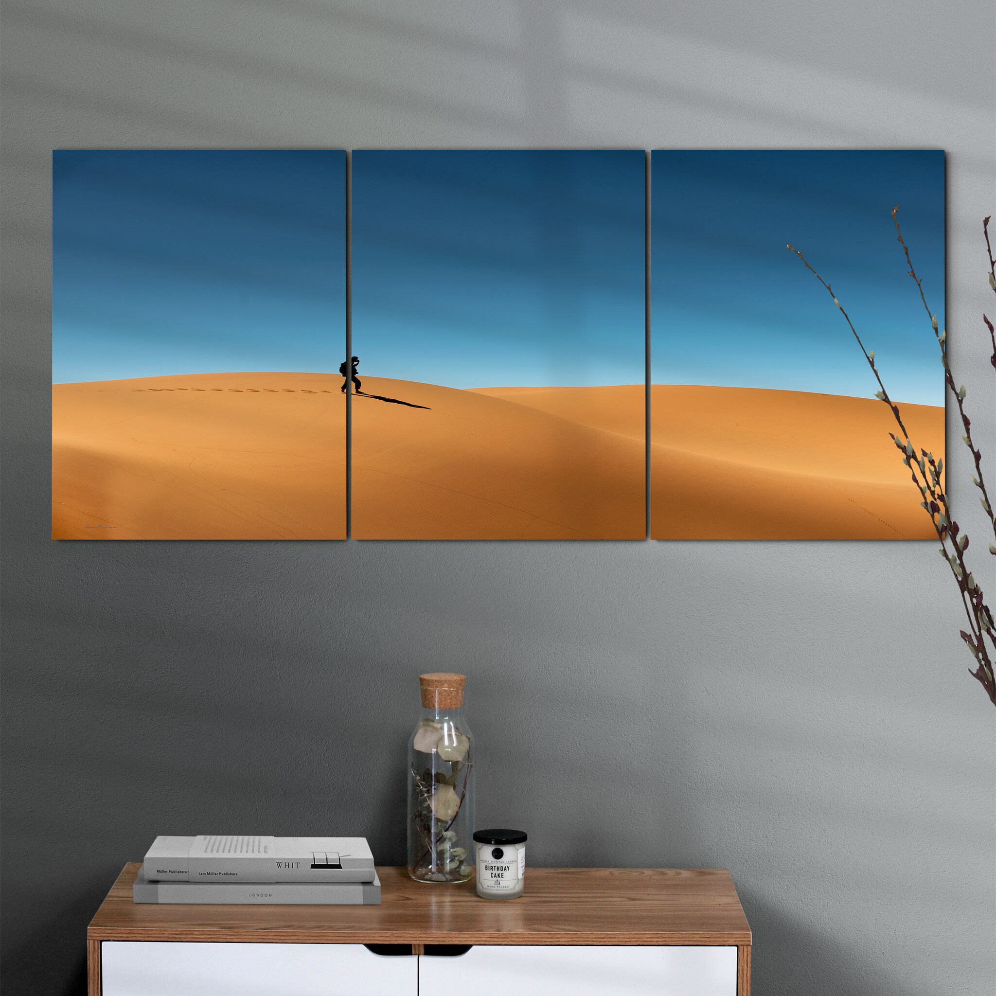 Mon Chemin Jusqu'au Maroc Art Mural sur Toile - Dans Le Désert Nature