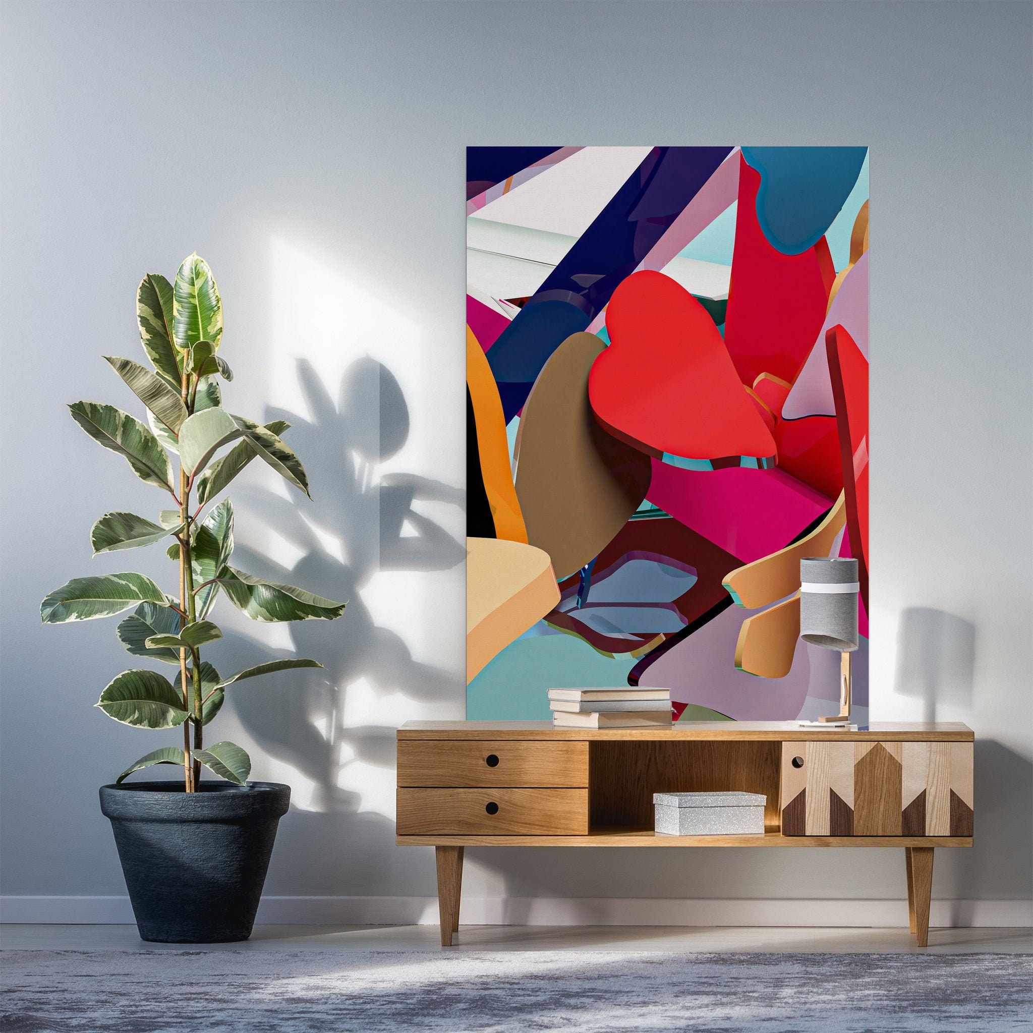 Arborisme Triptyque - Art Mural Abstrait Pour Le Salon, La Chambre à Coucher et Votre Maison. Suscit