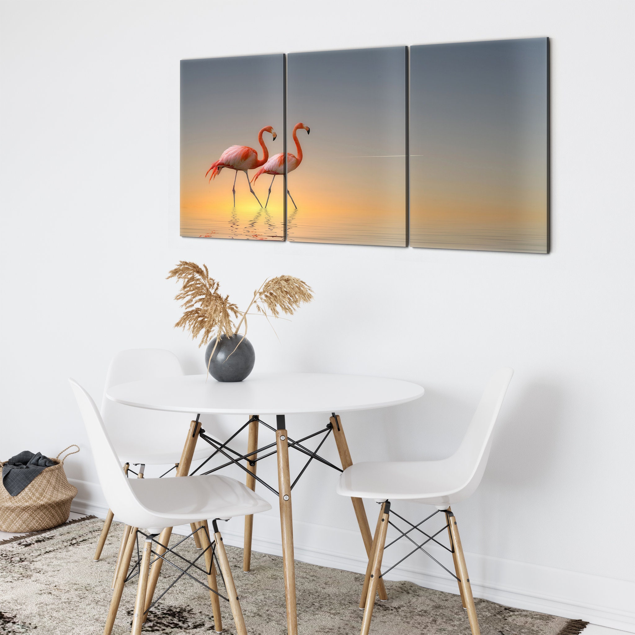 Serenity Ii Art Mural sur Toile - Art Flamant Rose d'oiseau