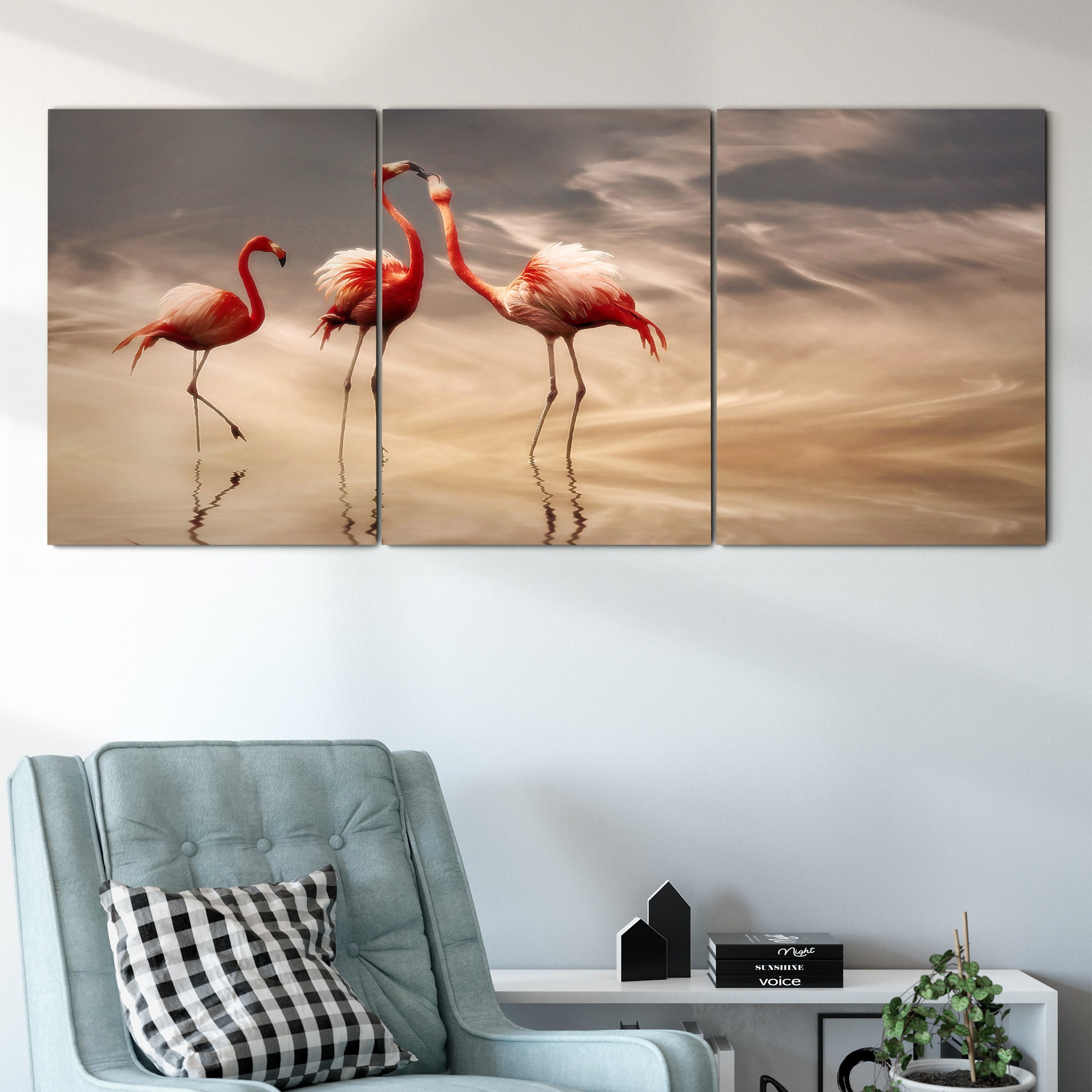 Fighting Canvas Art Mural - Paon Oiseau