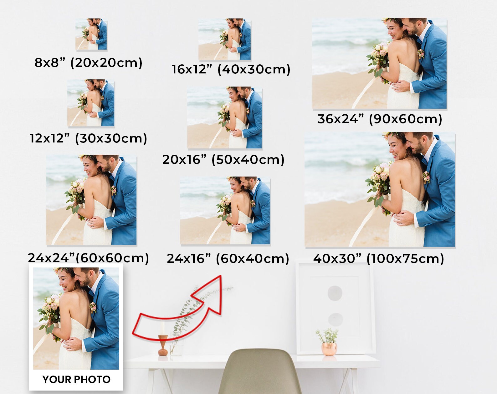 Toile Personnalisée, Impression Personnalisée de Qualité Supérieure - Photos sur Toile et Cadeau Mar