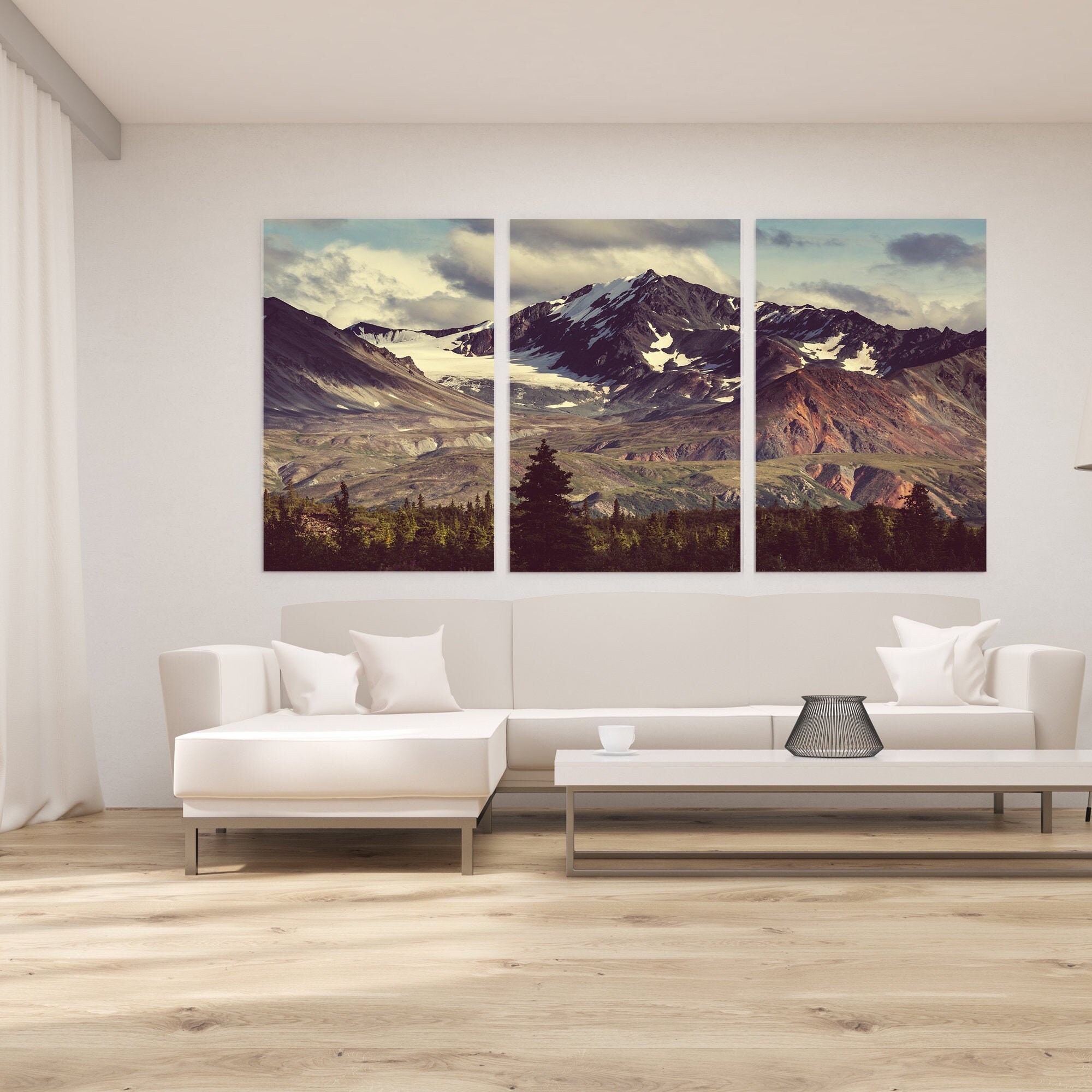 Summit View - Toile d'art Mural de Montagnes Impression Photographie &modern Art | Art Moderne. Gran