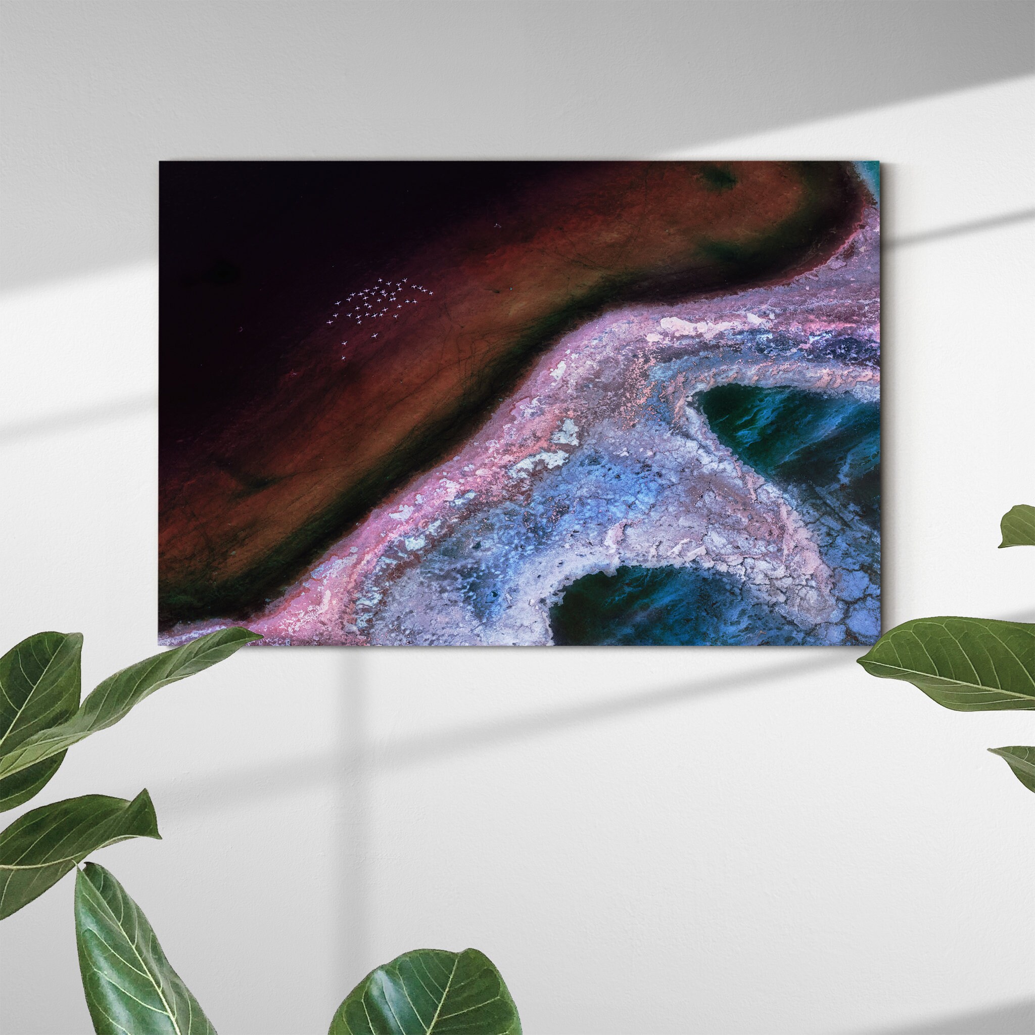 Survol d'un Art Mural Alien Land Canvas - Décor de La Pièce Abstrait en Toile