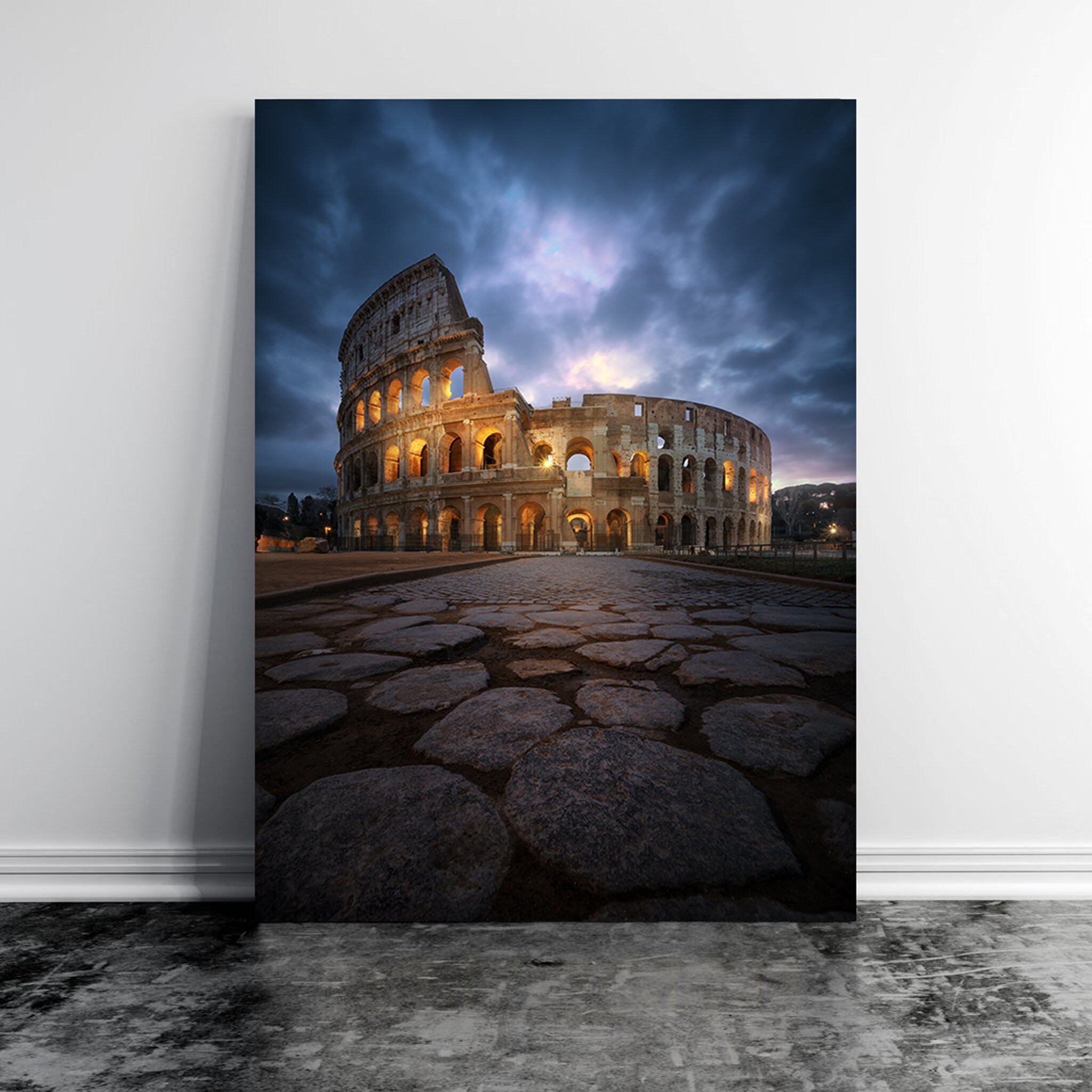 Colosal Canvas Wall Art - Night Sky Rome Art