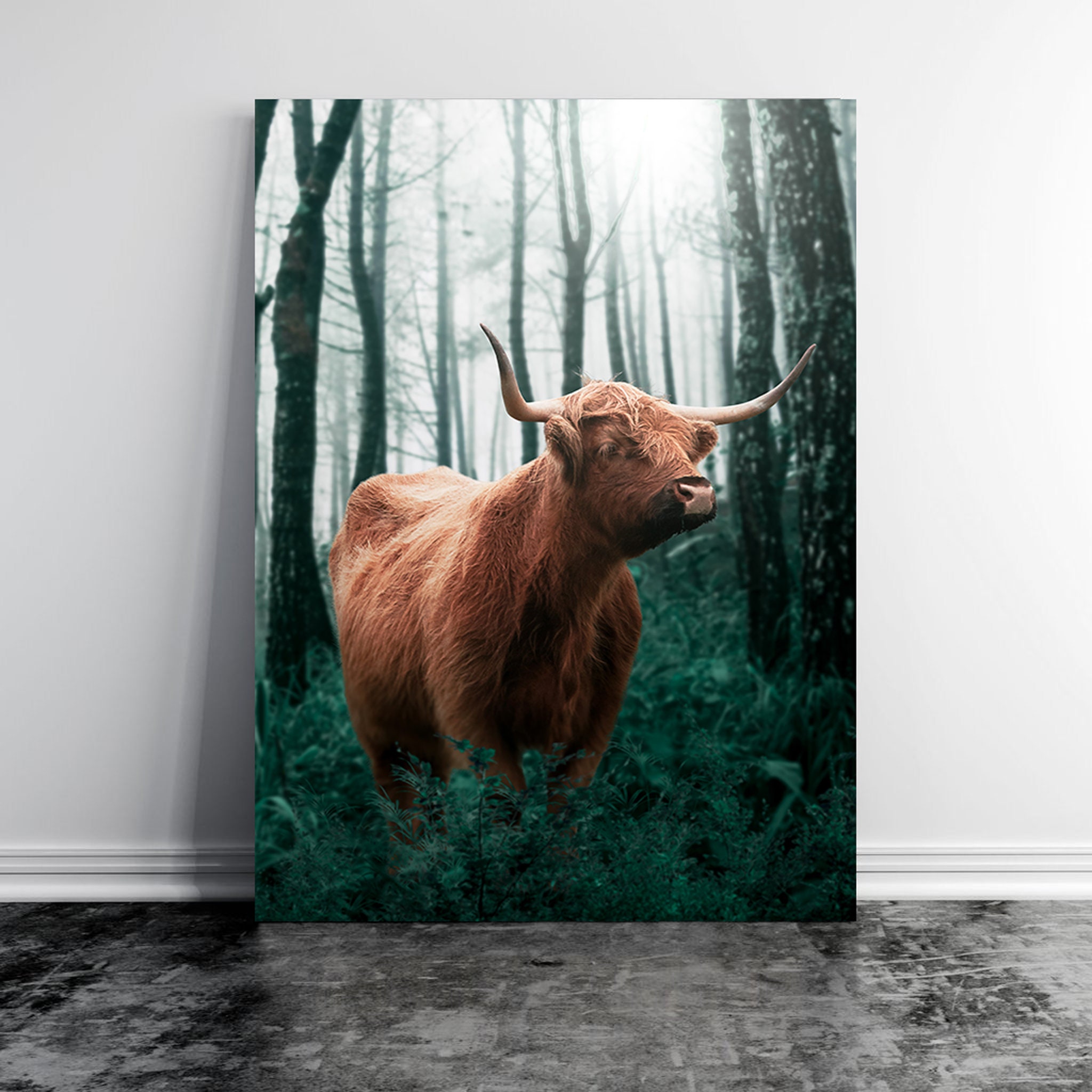 Forest Cow - Wall Art Animal Art