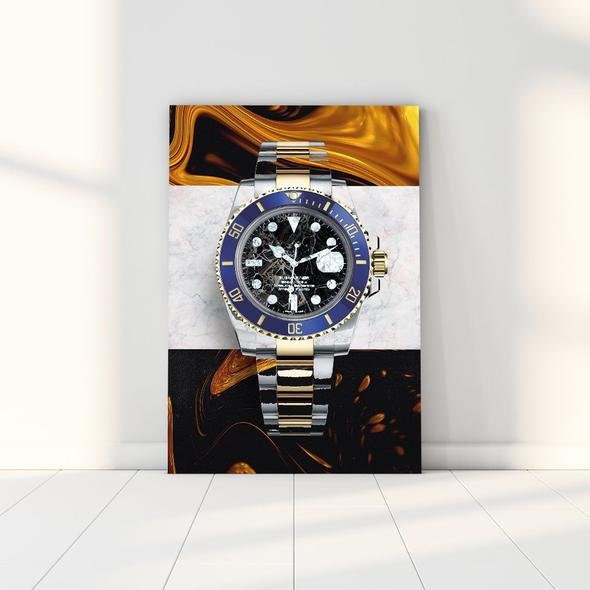 Brown & Black Watch Art/Wolf Of Wall Street Painting - Loup de La Toile Street, Wall Street Poster /